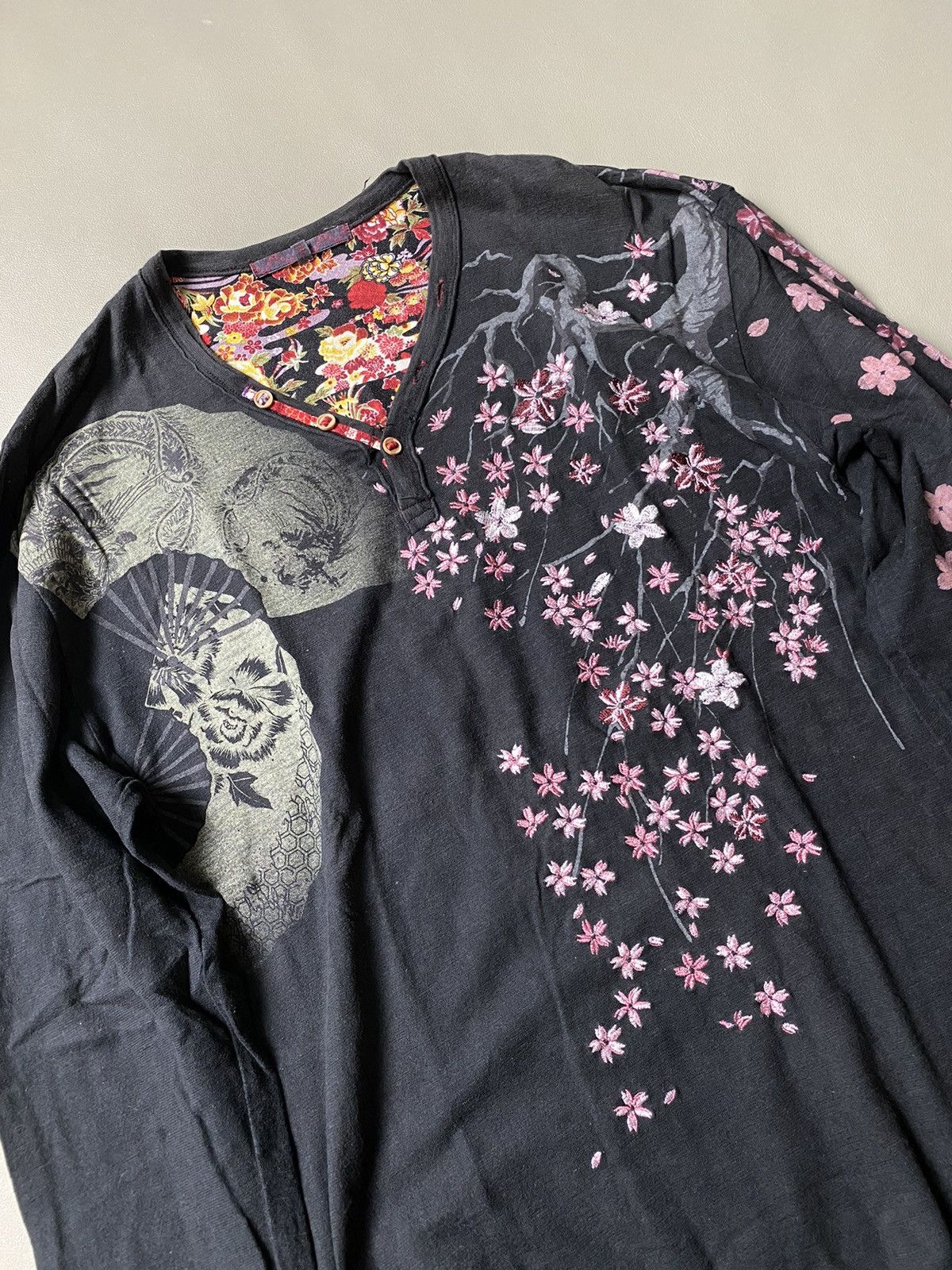 Japanese Brand Vintage Karakuri Sukajan Longsleeve Size US L / EU 52-54 / 3 - 4 Thumbnail