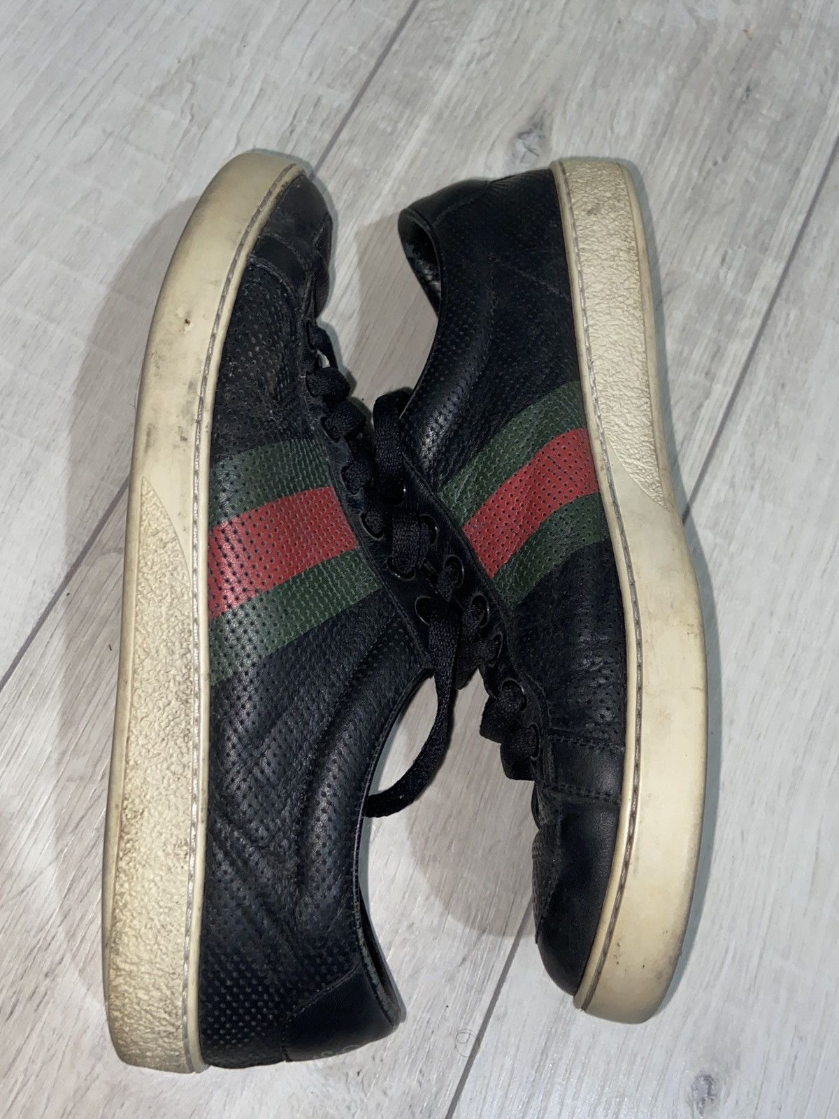 Gucci Gucci Ace Low Top Sneaker Size US 6.5 / EU 39-40 - 8 Thumbnail