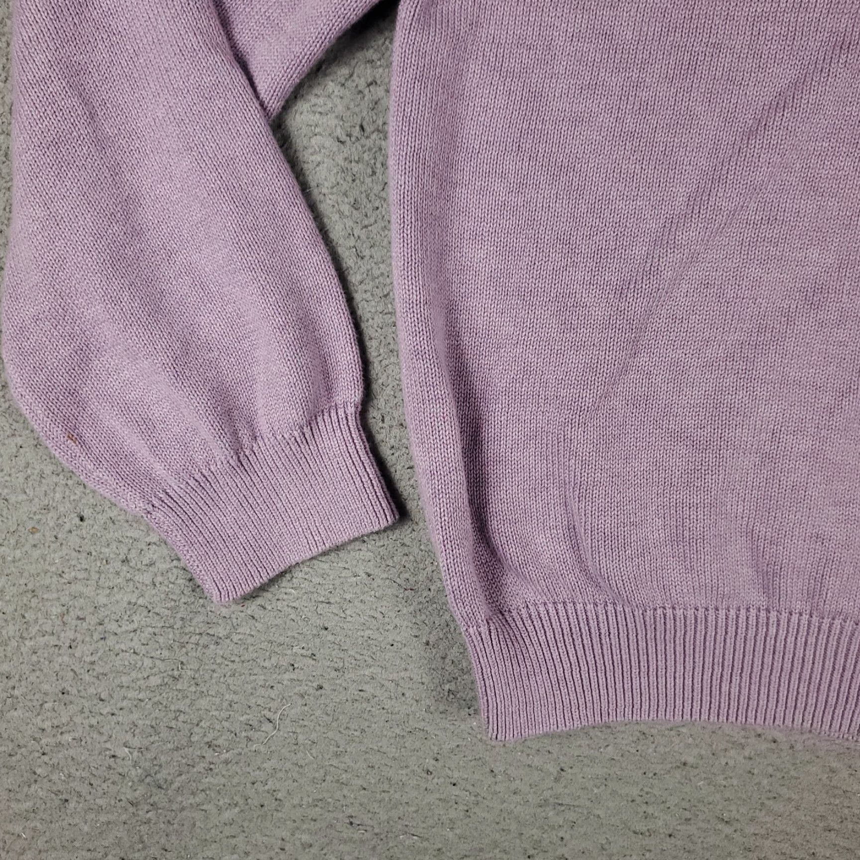 Brooks Brothers Brooks Brothers Sweater Mens XL Purple V-Neck Pullover Knit Cotton Wool Size US XL / EU 56 / 4 - 3 Thumbnail