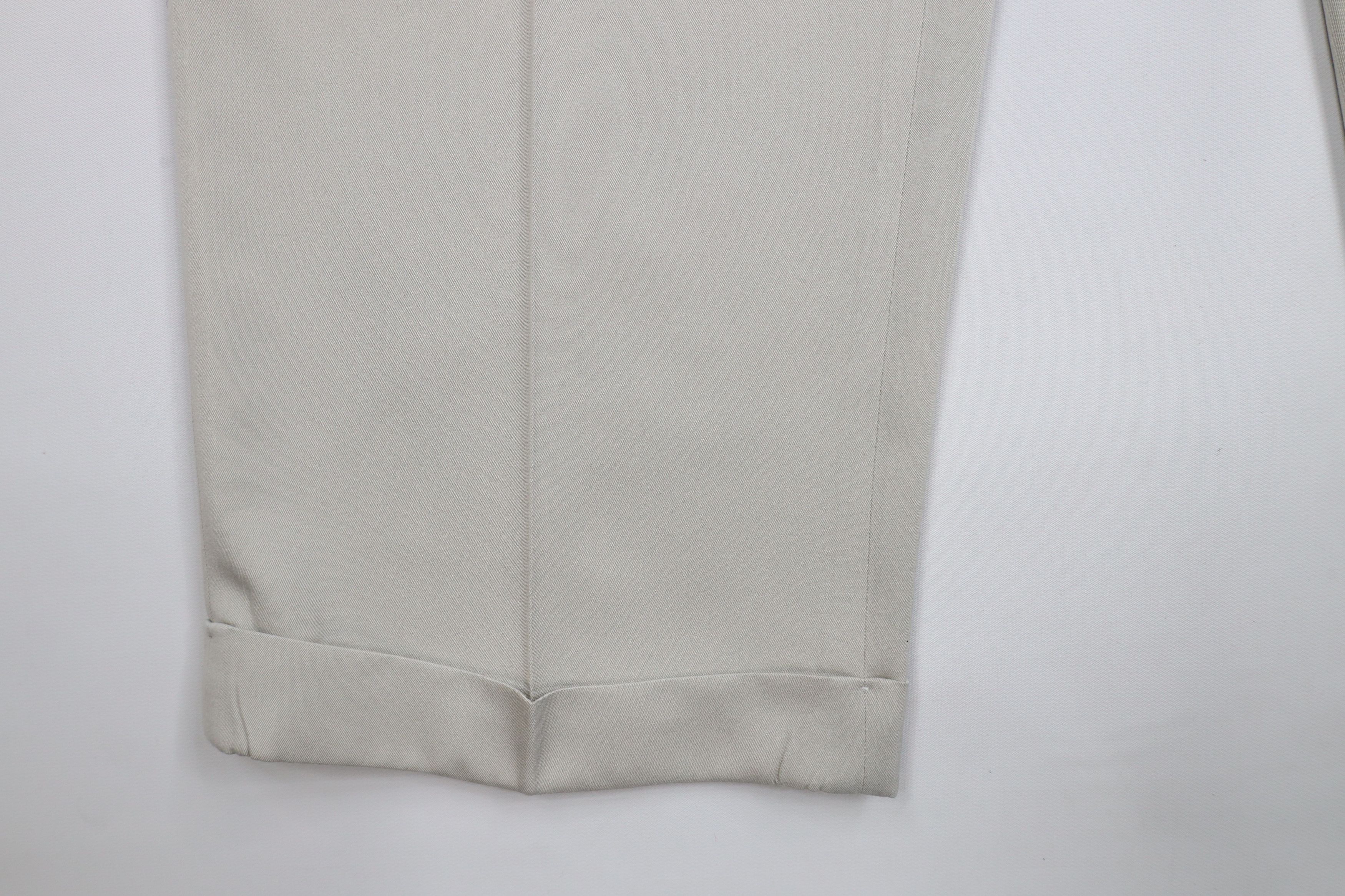Ralph Lauren × Vintage Vintage 90s Ralph Lauren Cuffed Wide Leg Chino Pants Beige Size US 36 / EU 52 - 6 Thumbnail