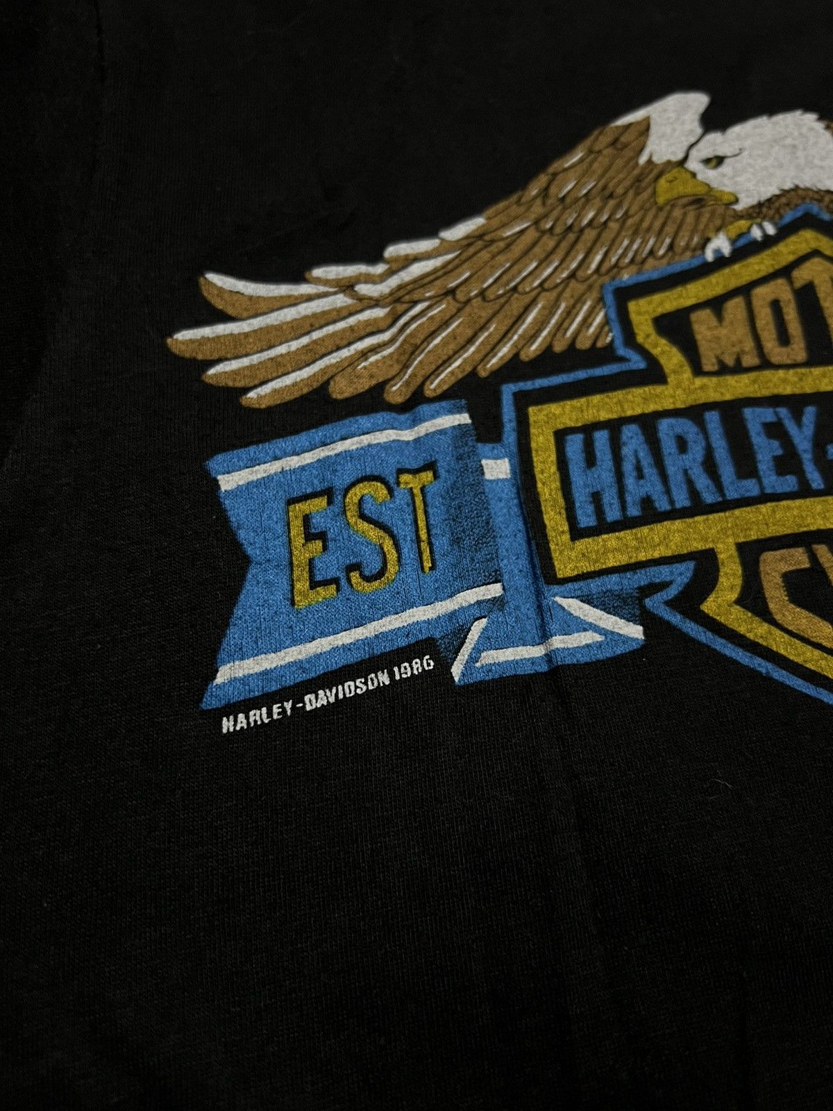 Harley Davidson Harley Davidson 1986 3D Emblem "Ride The Wild Side" Tee Size US M / EU 48-50 / 2 - 7 Thumbnail