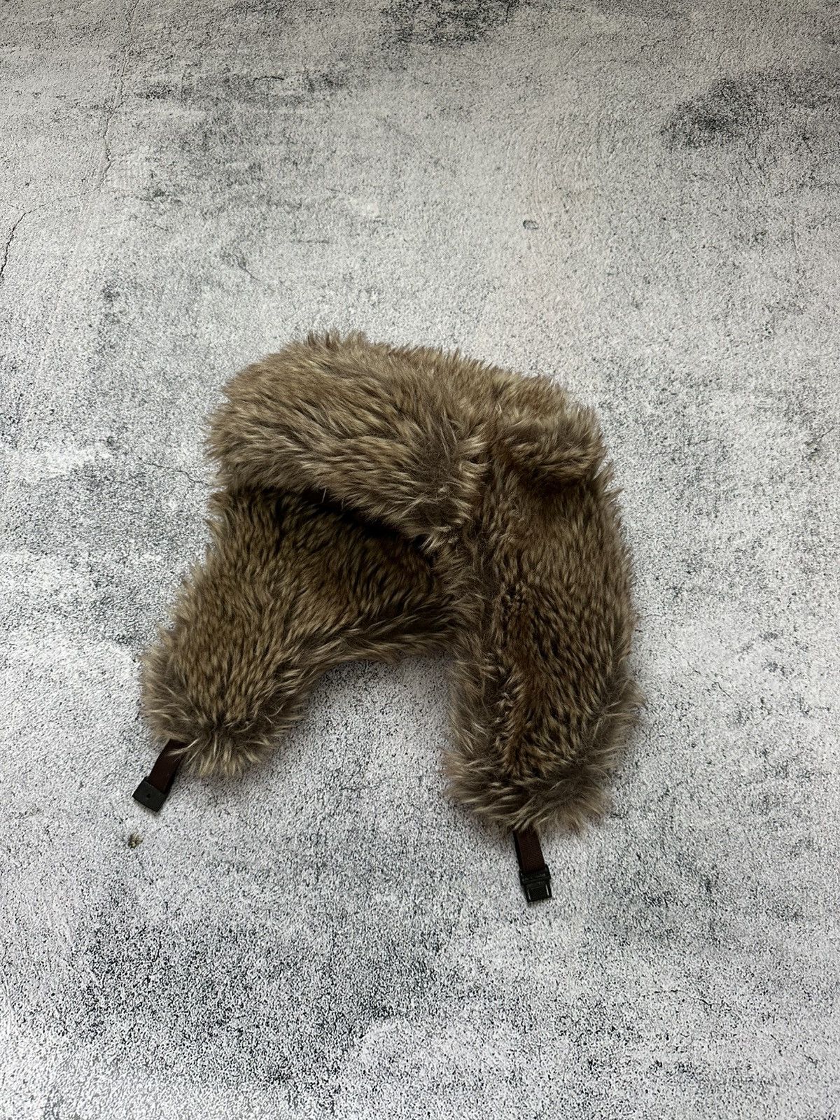 Vintage Vintage Crazy Mohair Fuzzy Ushanka Hat Brown Size ONE SIZE - 1 Thumbnail
