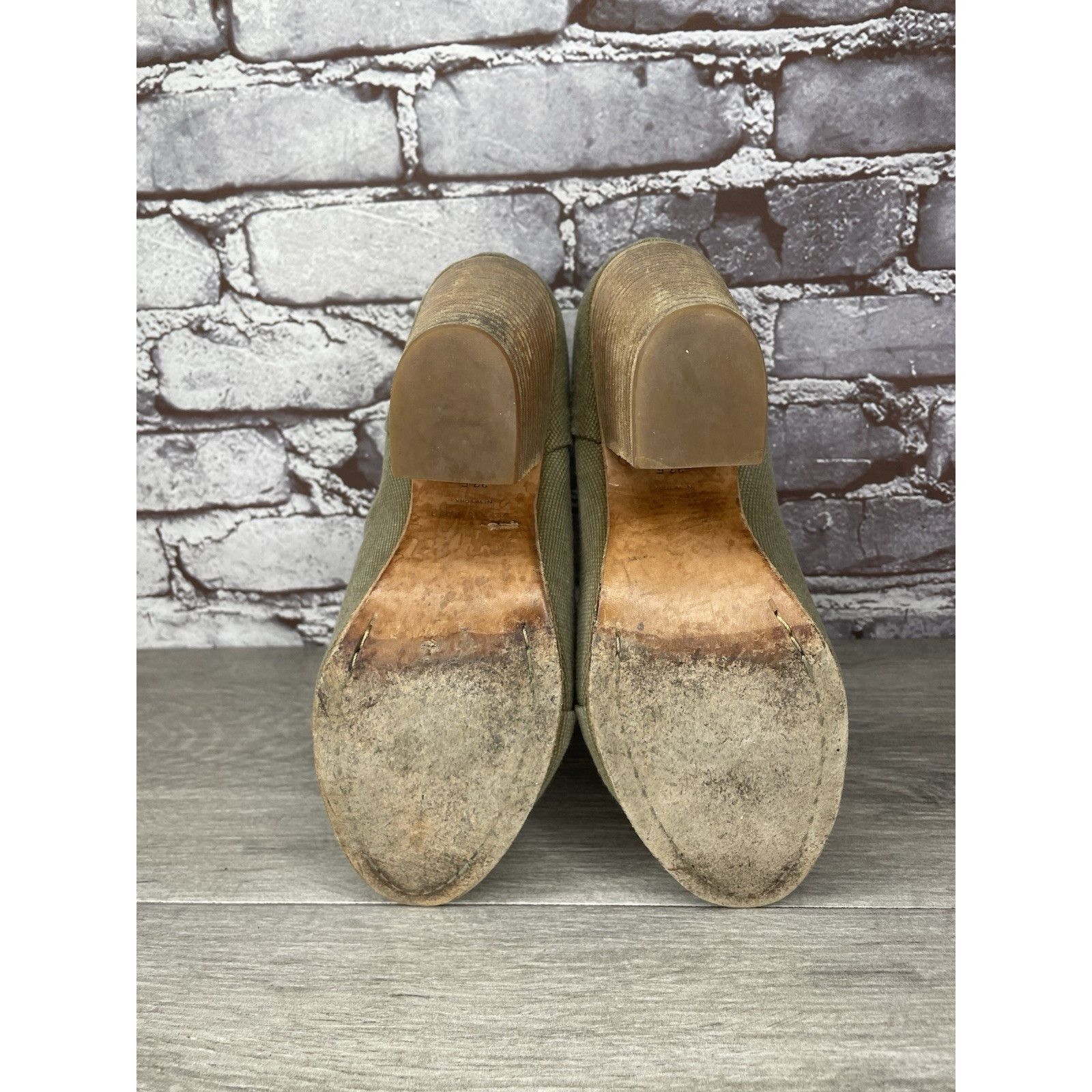 Rag & Bone Rag & Bone Newbury Green Canvas Back Zip Ankle Boots Booties Size US 7.5 / IT 37.5 - 23 Thumbnail