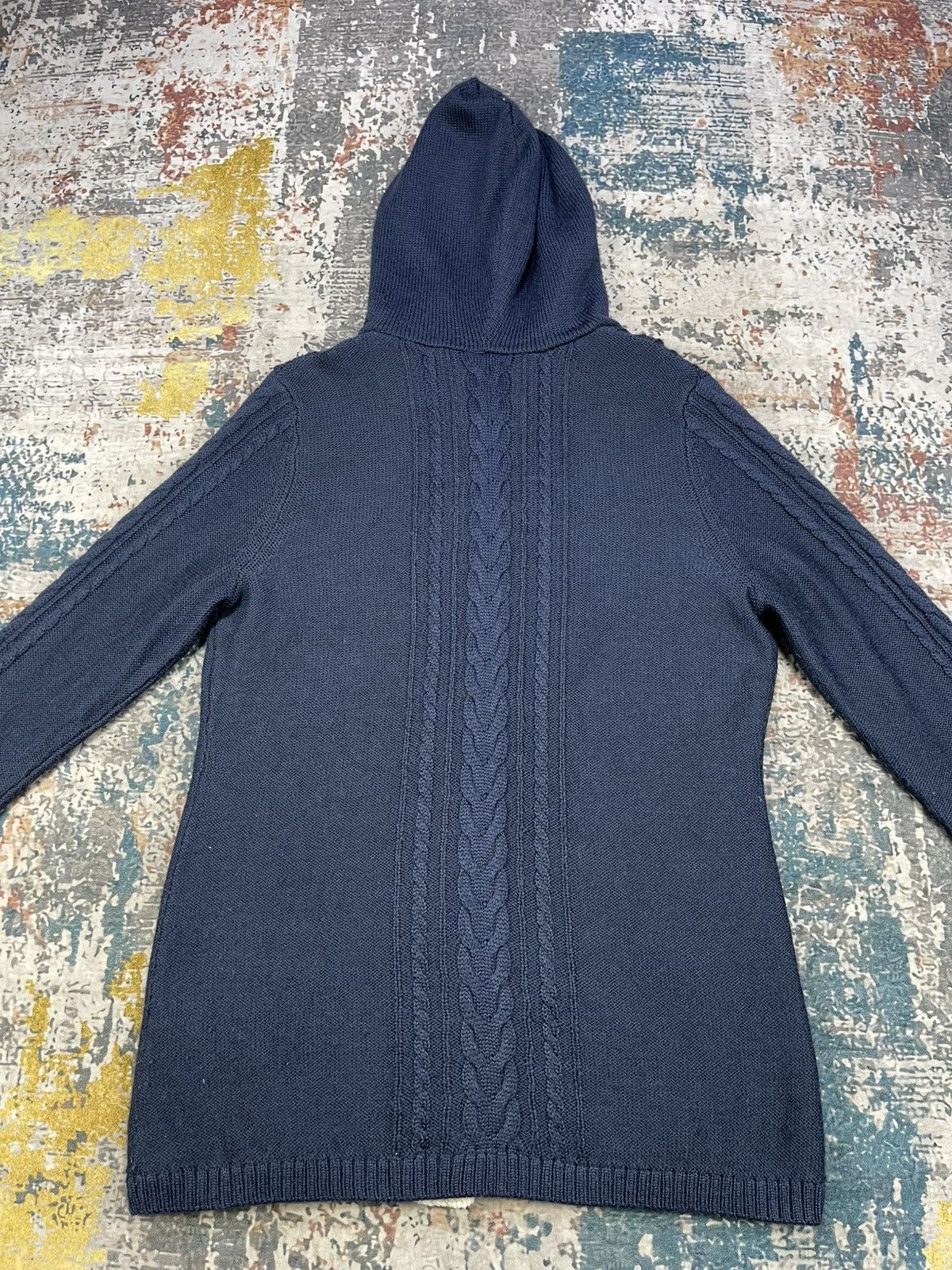 L.L. Bean LL Bean Double Layer Cable Knit Hooded Cardigan Jacket Size US S / EU 44-46 / 1 - 5 Thumbnail