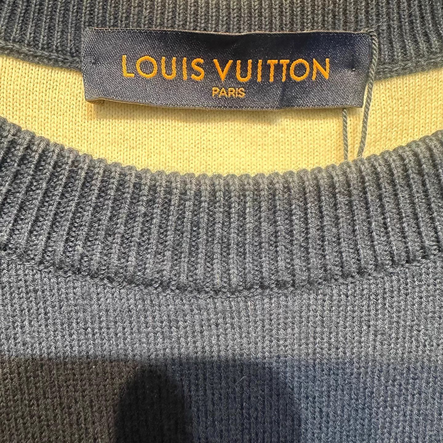 Louis Vuitton LV Navy Blue AOP Gradient Sweater XL Size US XL / EU 56 / 4 - 3 Thumbnail