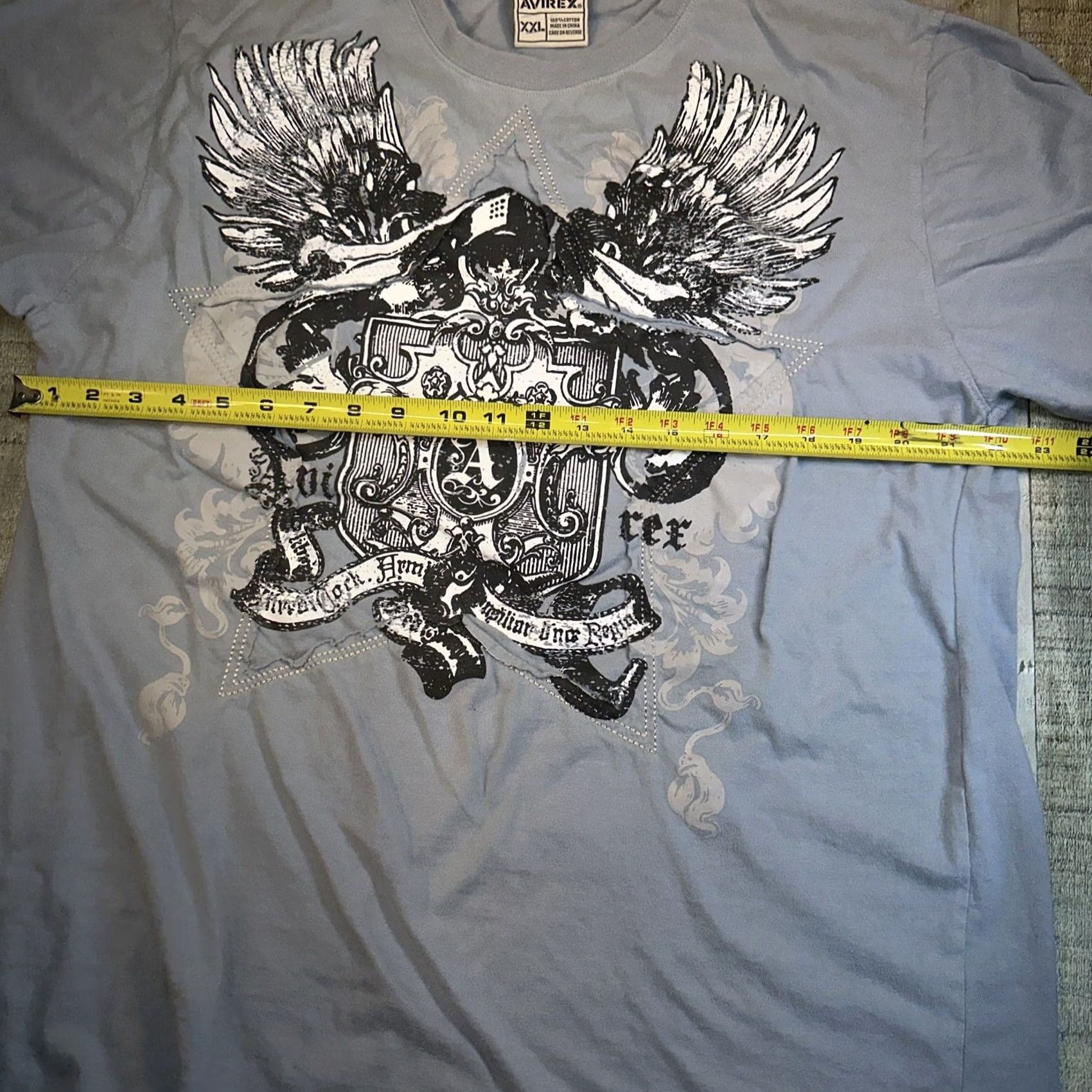 Avirex VINTAGE Avirex Men’s T-Shirt 2XL Blue XXlarge Shirt Mens Size US XXL / EU 58 / 5 - 3 Thumbnail