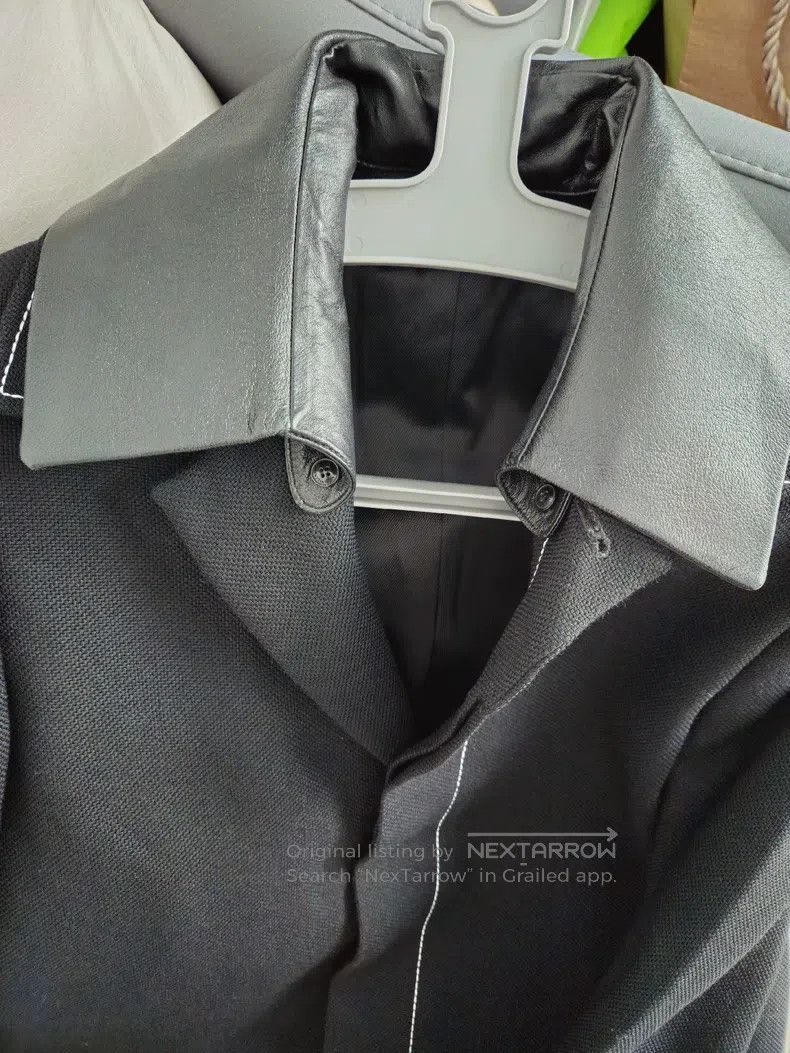Valentino Valentino Leather collar coat Size US L / EU 52-54 / 3 - 4 Thumbnail