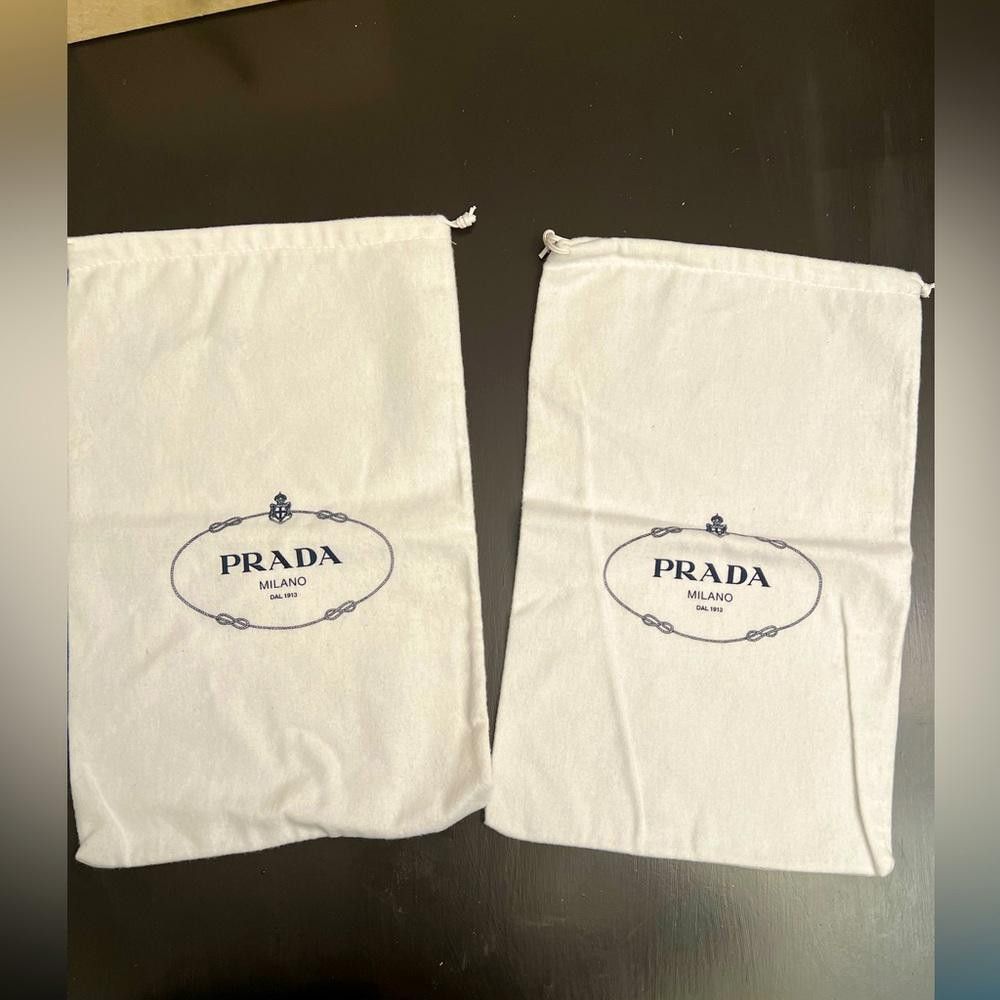Prada Two PRADA Milan Flannel Dust Bag Draw String closure Size ONE SIZE - 1 Thumbnail
