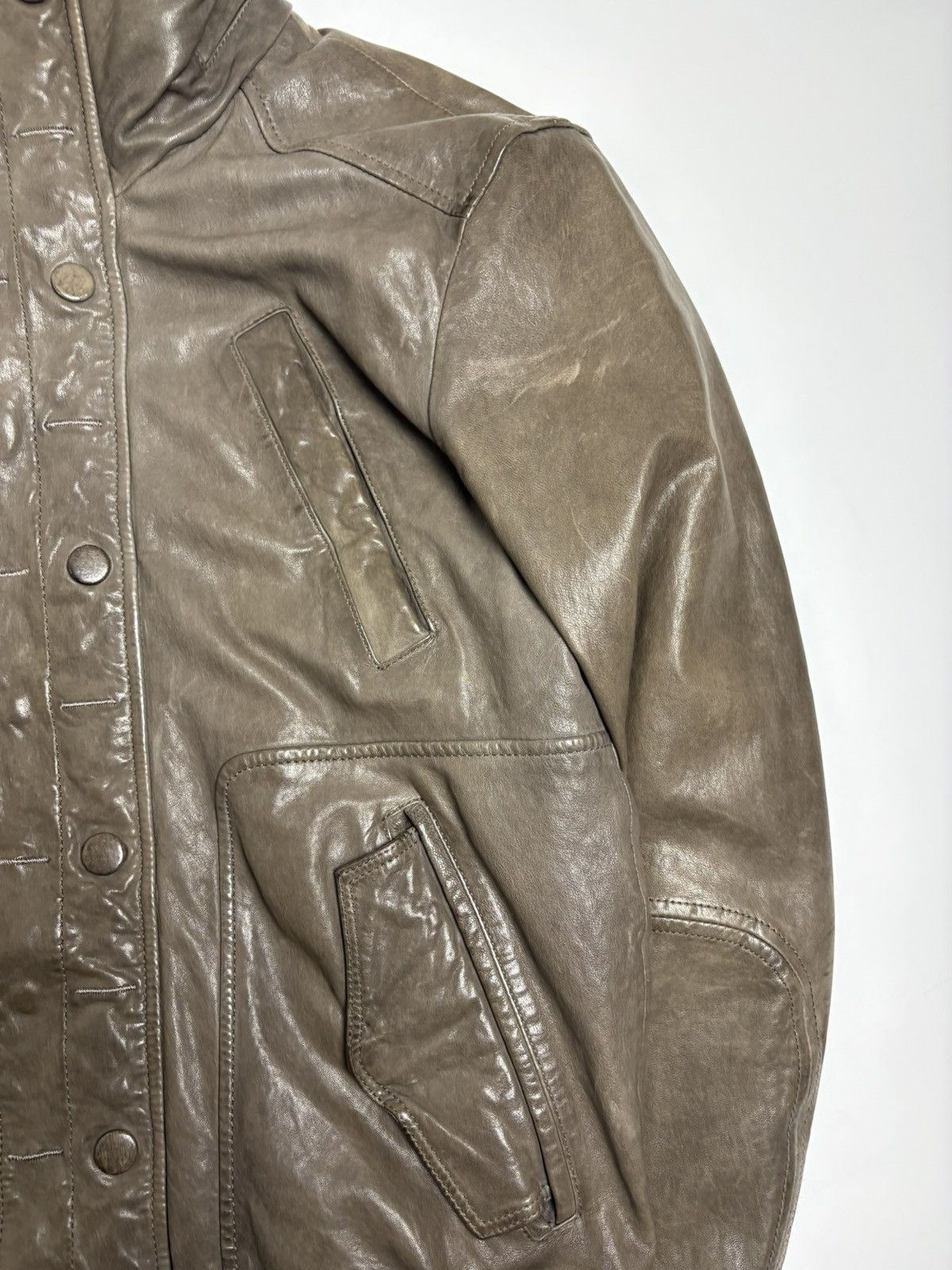 Dolce & Gabbana Dolce & Gabbana Vintage Leather Bomber Jacket Size US M / EU 48-50 / 2 - 8 Thumbnail
