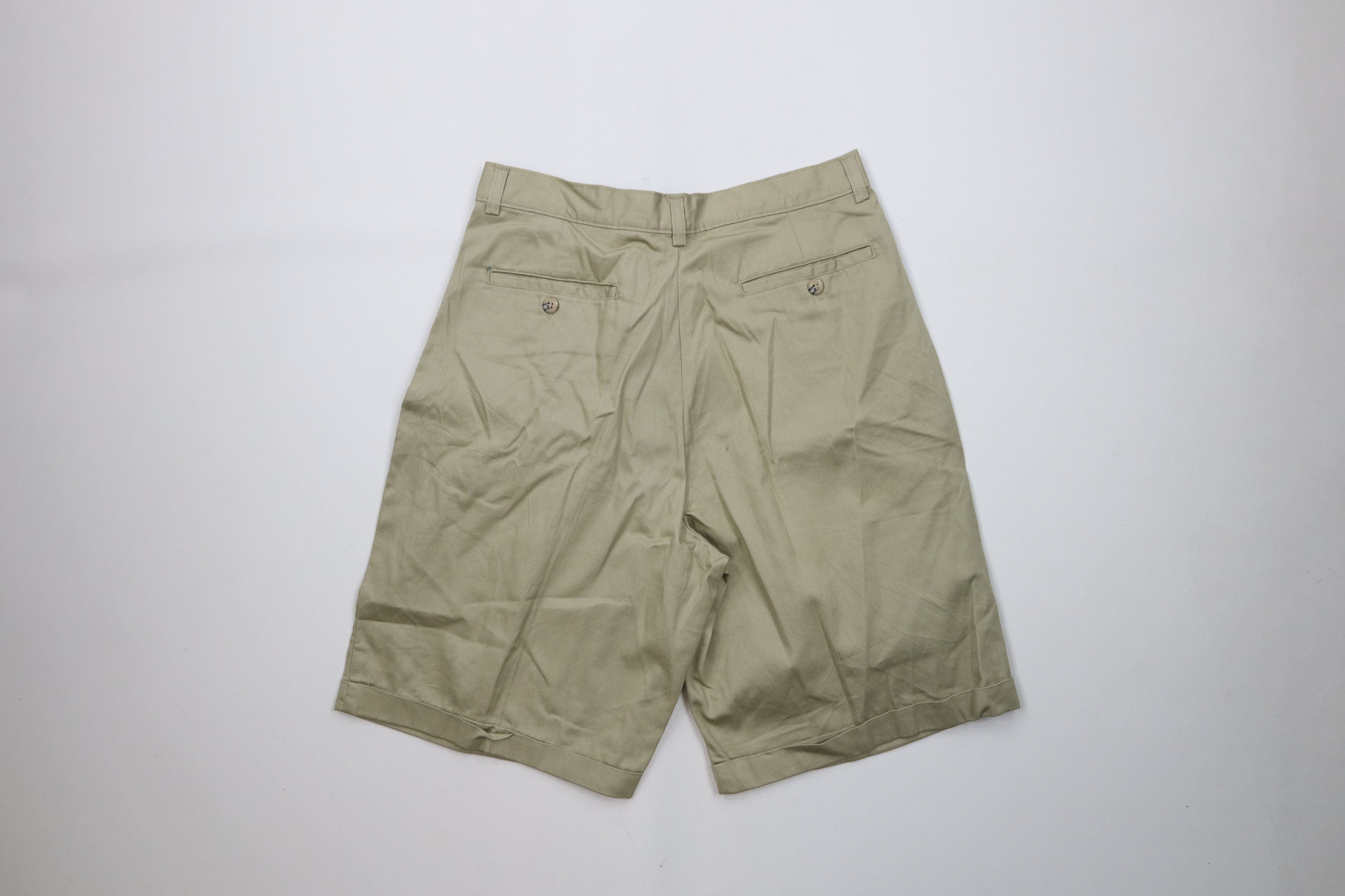 Vintage Deadstock Vintage 90s Streetwear Chino Shorts Beige Cotton Size US 30 / EU 46 - 8 Thumbnail