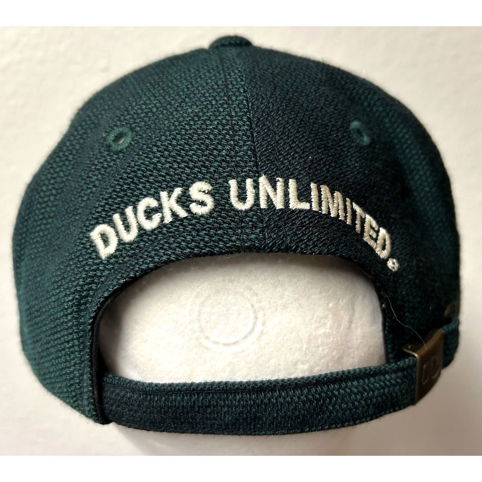 Vintage VINTAGE Ducks Unlimited Hat Cap 90s Strapback Embroidered Big Spellout Outdoors Mens One Size Green Cap Size ONE SIZE - 4 Thumbnail