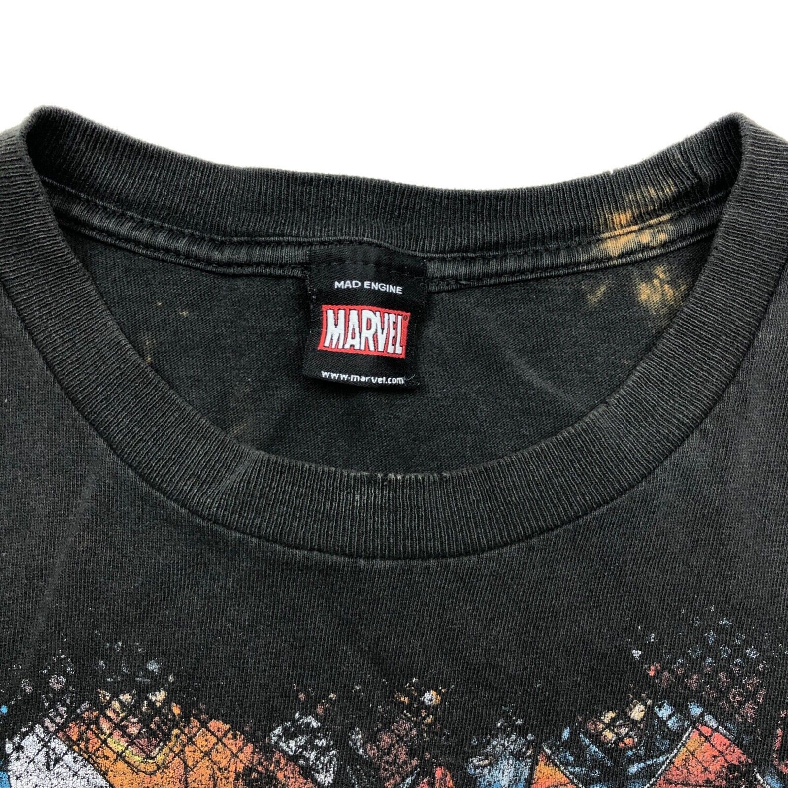 Marvel Comics × Vintage Marvel Mad Engine Superheroes Black Tee T Shirt Large L B3 Size US L / EU 52-54 / 3 - 3 Thumbnail