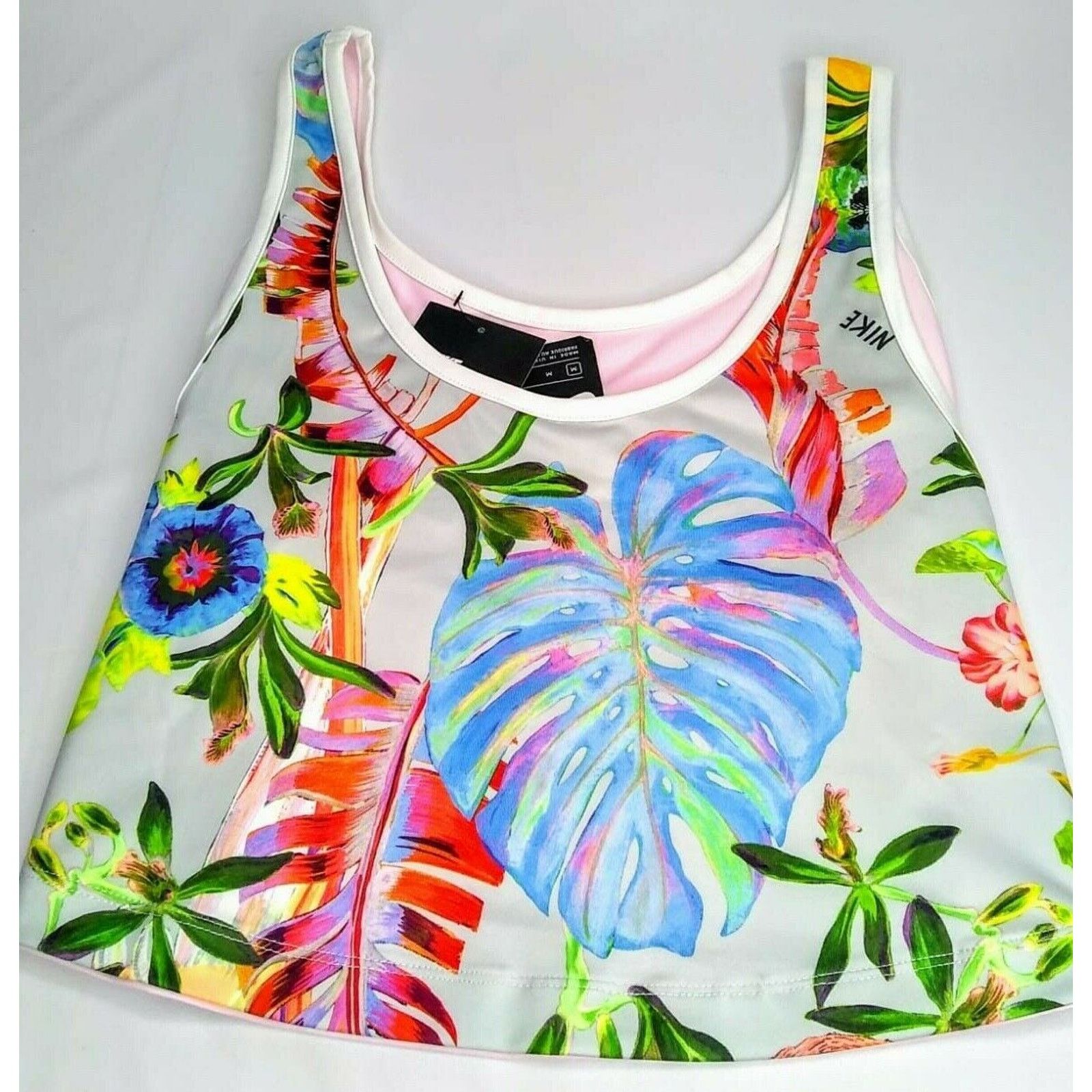 Nike Nike Tropical Womans Top Crop Shirt New Medium Size US XS / EU 42 / 0 - 3 Thumbnail