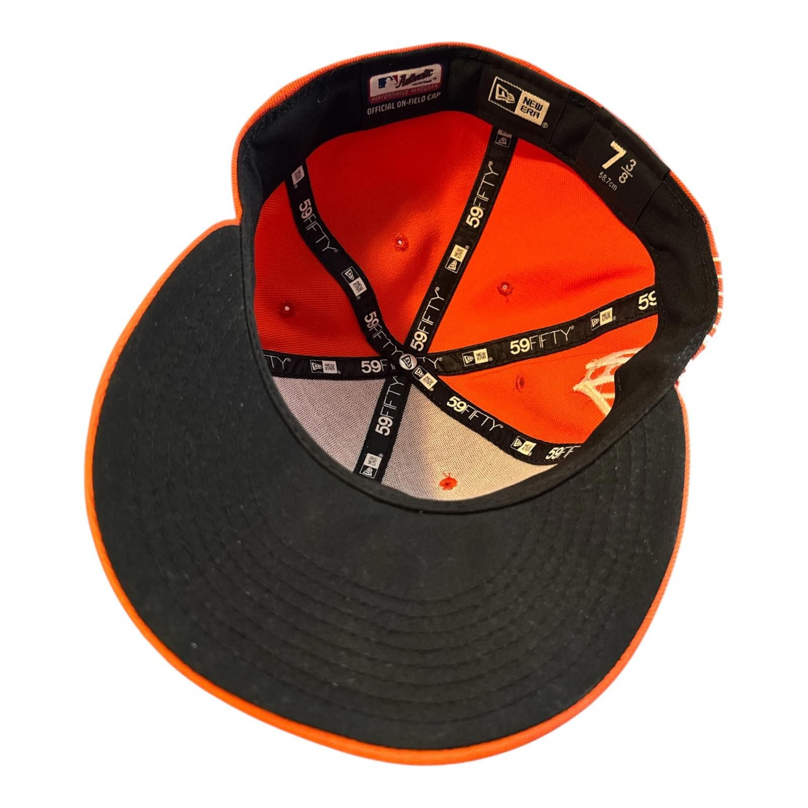 New Era New Era San Francisco Giants Orange 59FIFTY Fitted Cap 7 3/8 Size ONE SIZE - 3 Thumbnail