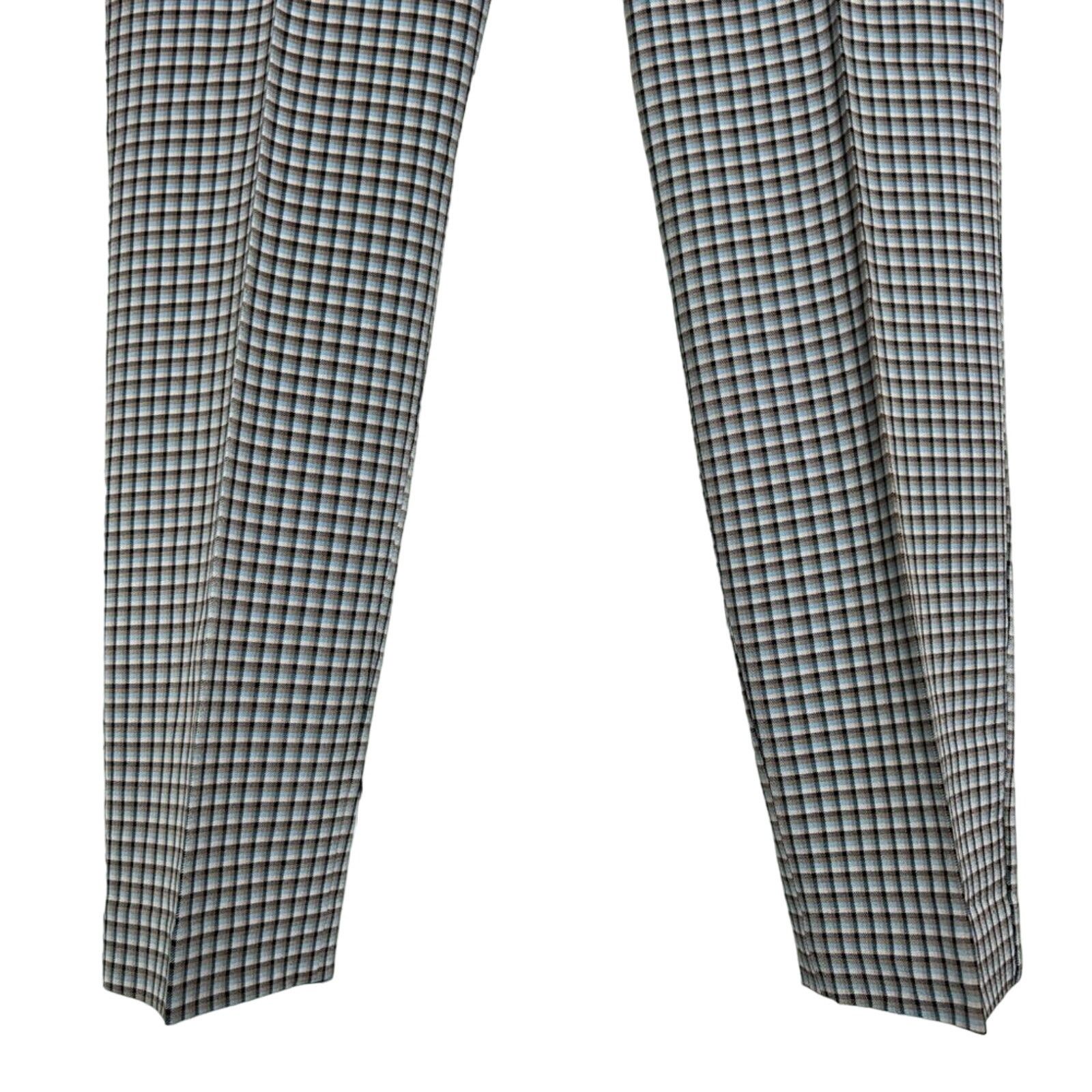 Theory Theory Treeca Slim Crop Pants Blue Check Size 8 Stretch Size 30" / US 8 / IT 44 - 11 Thumbnail