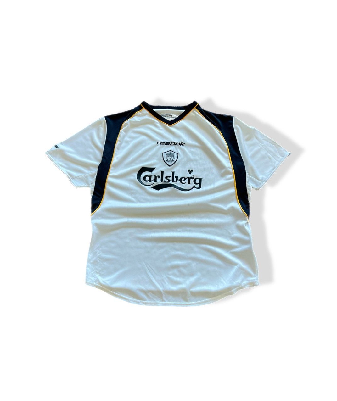 Vintage Reebok Liverpool 2001-2002 Away Soccer Shirt Jersey