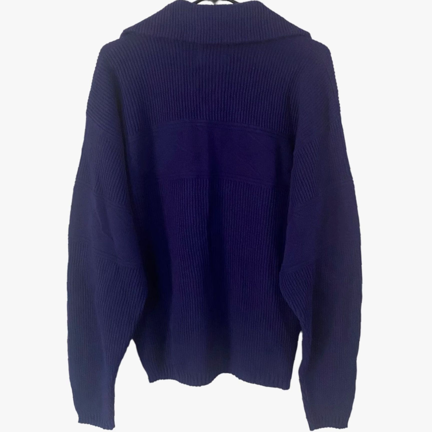 Vintage VINTAGE American Priority Full Zip Sweater Men M Blue Knit Collared Size US M / EU 48-50 / 2 - 3 Thumbnail