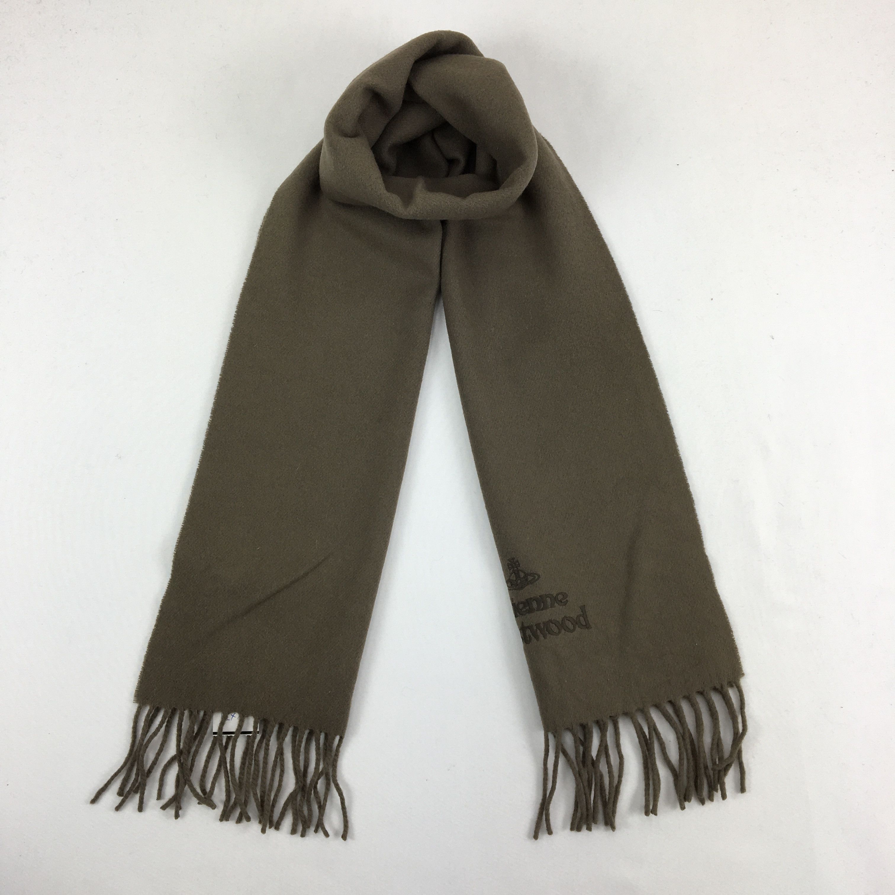 Vintage × Vivienne Westwood Vivienne Westwood Scarf Muffler Wool Cashmere Scarves Size ONE SIZE - 1 Thumbnail