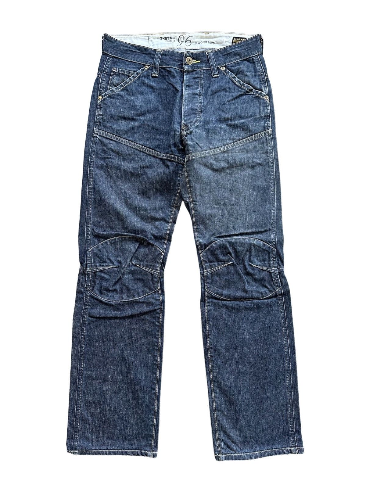 Rare BuckleBack G Star Raw Double Knee Denim Jeans 96 Elwood