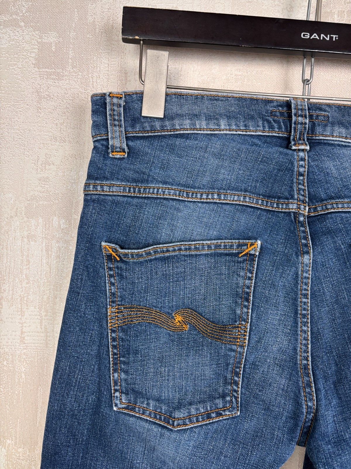 Nudie Jeans Nudie Jeans Co Grim Tim Dark Blue Orange W 32 L 34 Size US 32 / EU 48 - 17 Thumbnail