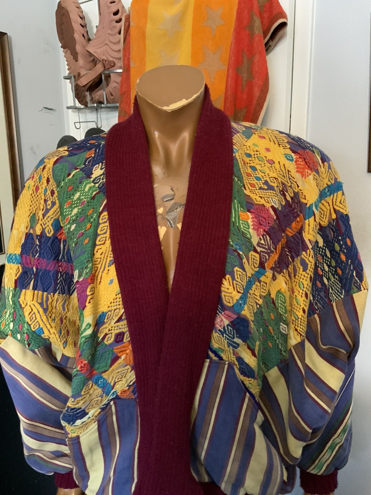 Vintage Vintage Embroidered Handmade Patchwork Quilted Hanten Jacket Size US XL / EU 56 / 4 - 14 Thumbnail