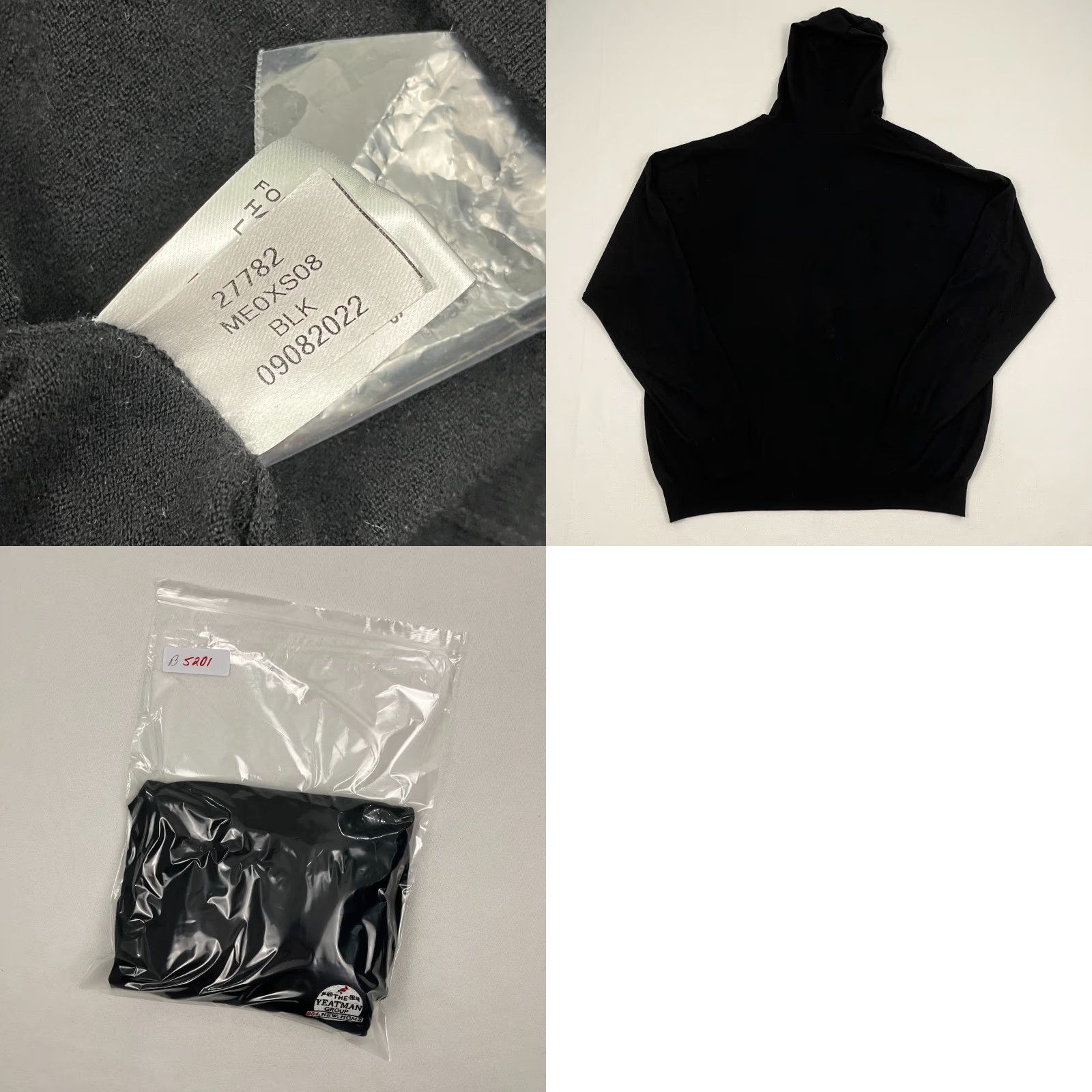 Peter Millar Peter Millar Crown Crafted Excursionist Hoodie Mens 2XL Black Merino Wool Size US XXL / EU 58 / 5 - 8 Thumbnail