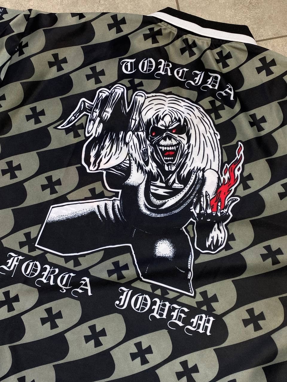 Vintage Vintage Vasco da Gama Torcida Forca Jovem Jersey Size US L / EU 52-54 / 3 - 8 Thumbnail