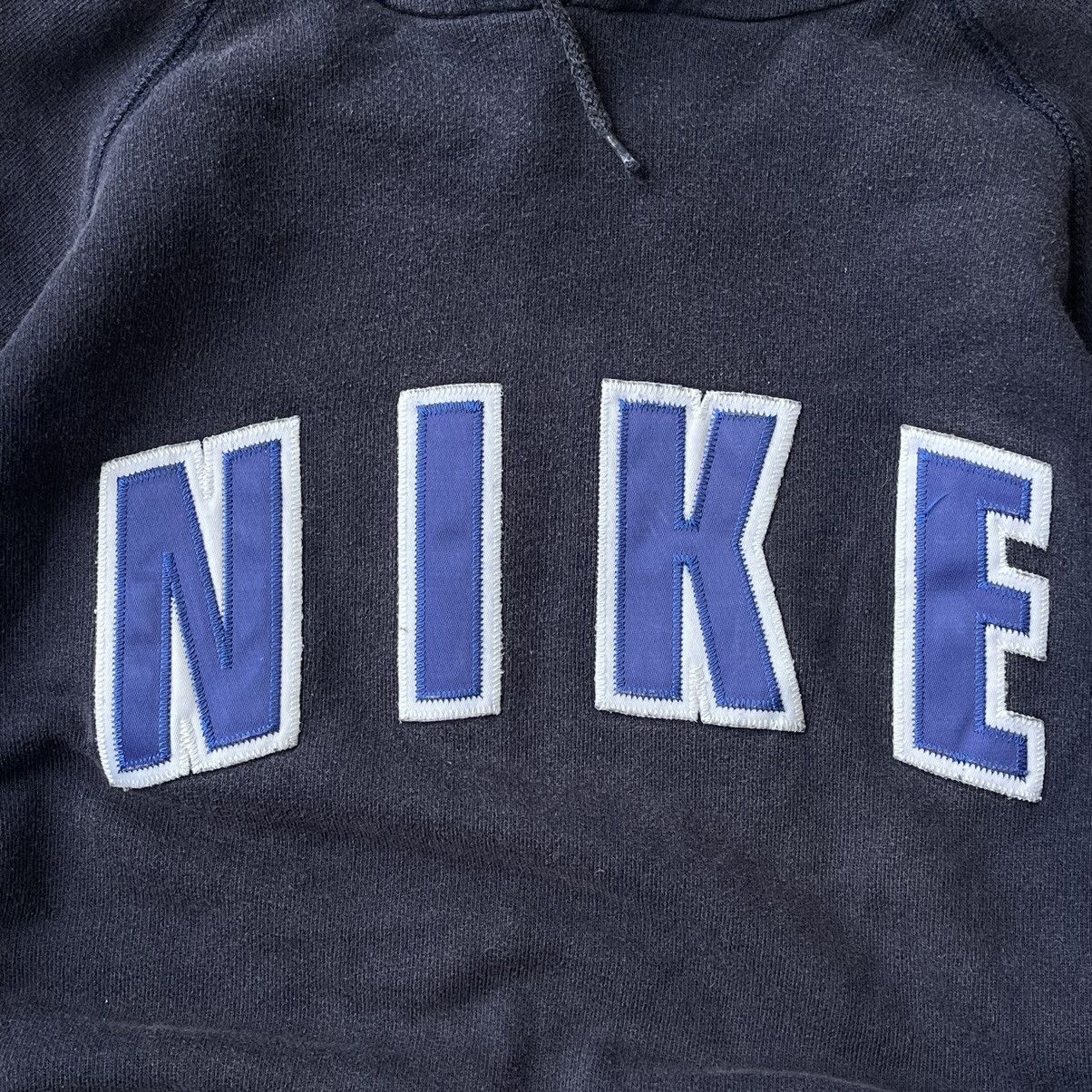 Nike Vintage 90s Nike Spellout Faded Boxy Hoodie Size US S / EU 44-46 / 1 - 2 Thumbnail