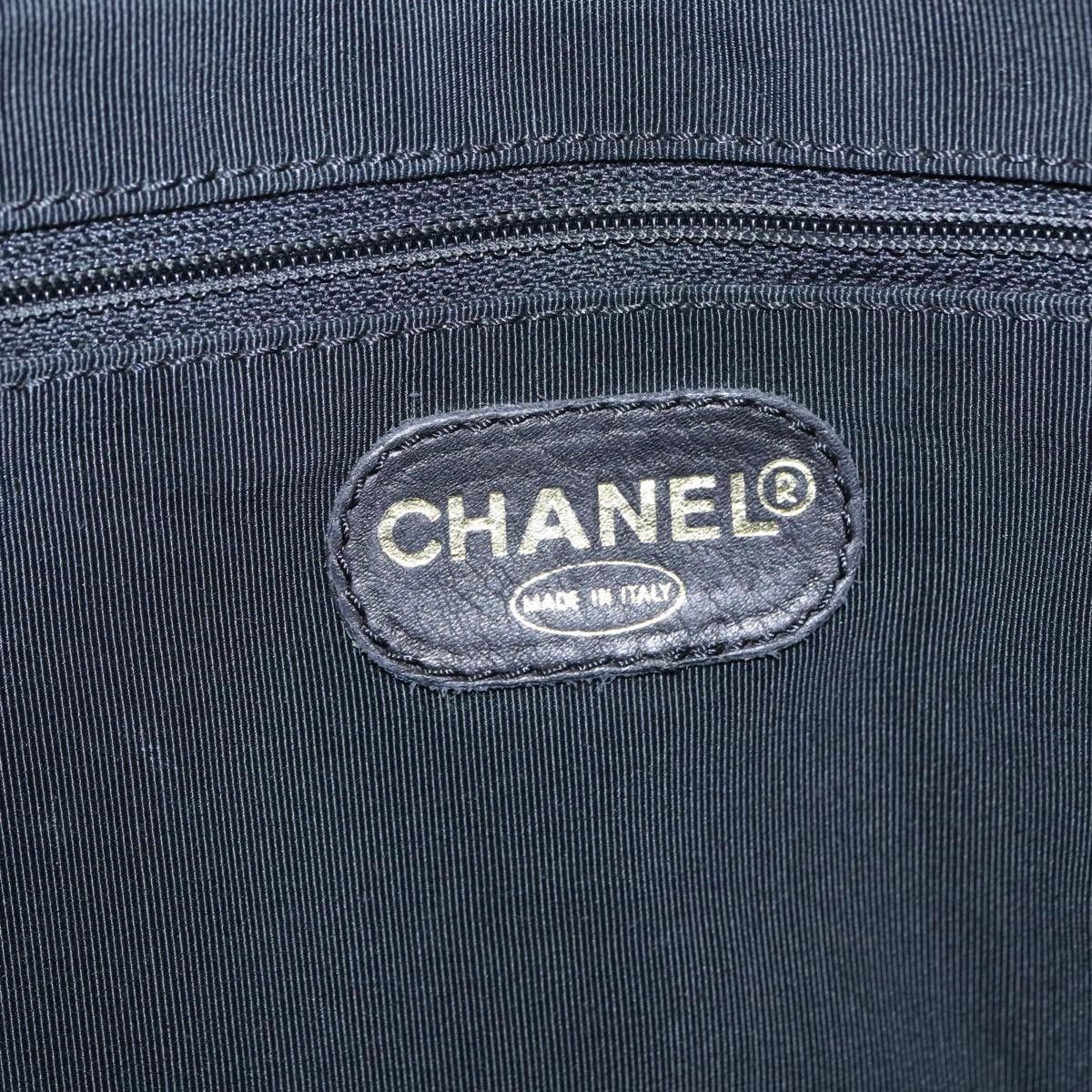 Chanel CHANEL Coco Mark Chain Tote Bag Lamb Skin Black CC Size ONE SIZE - 14 Thumbnail