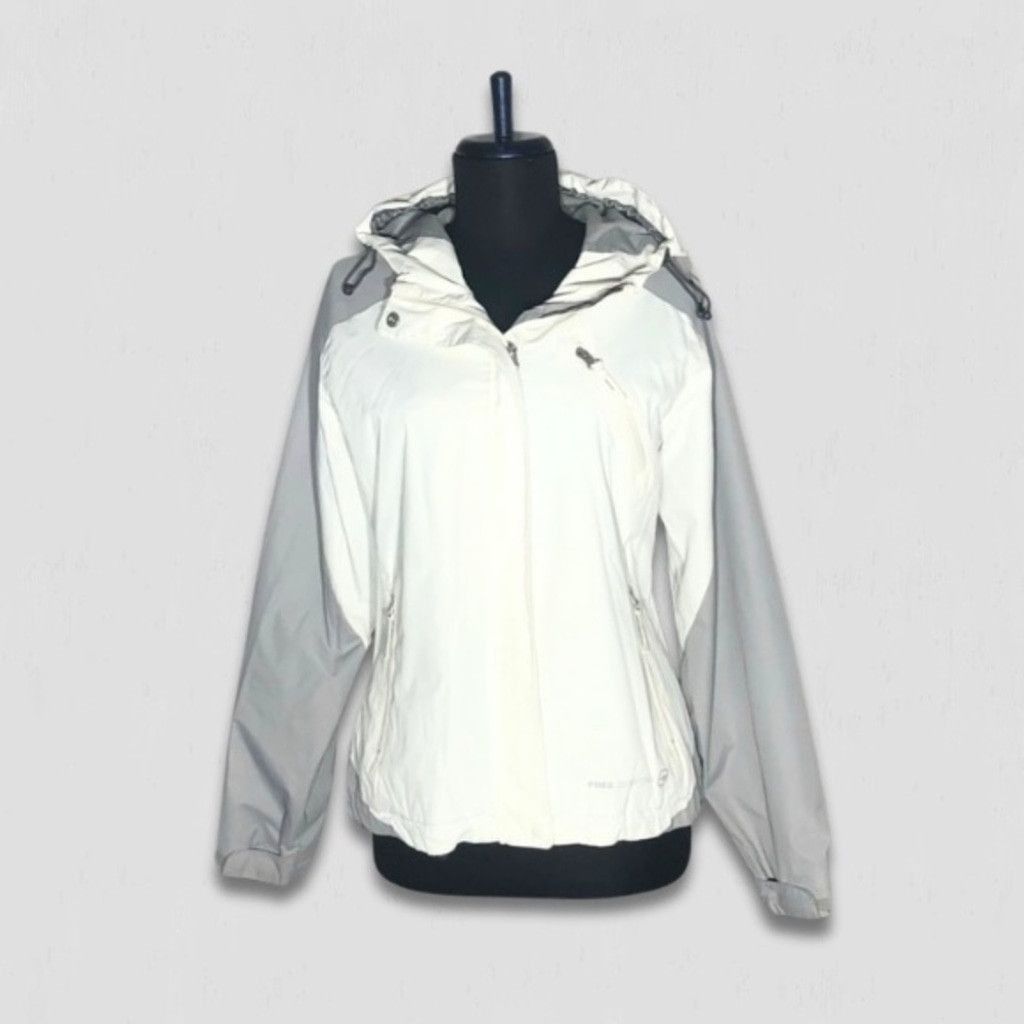 Free Country Free Country Windbreaker Jacket Hooded White/Gray sz M Size M / US 6-8 / IT 42-44 - 1 Thumbnail