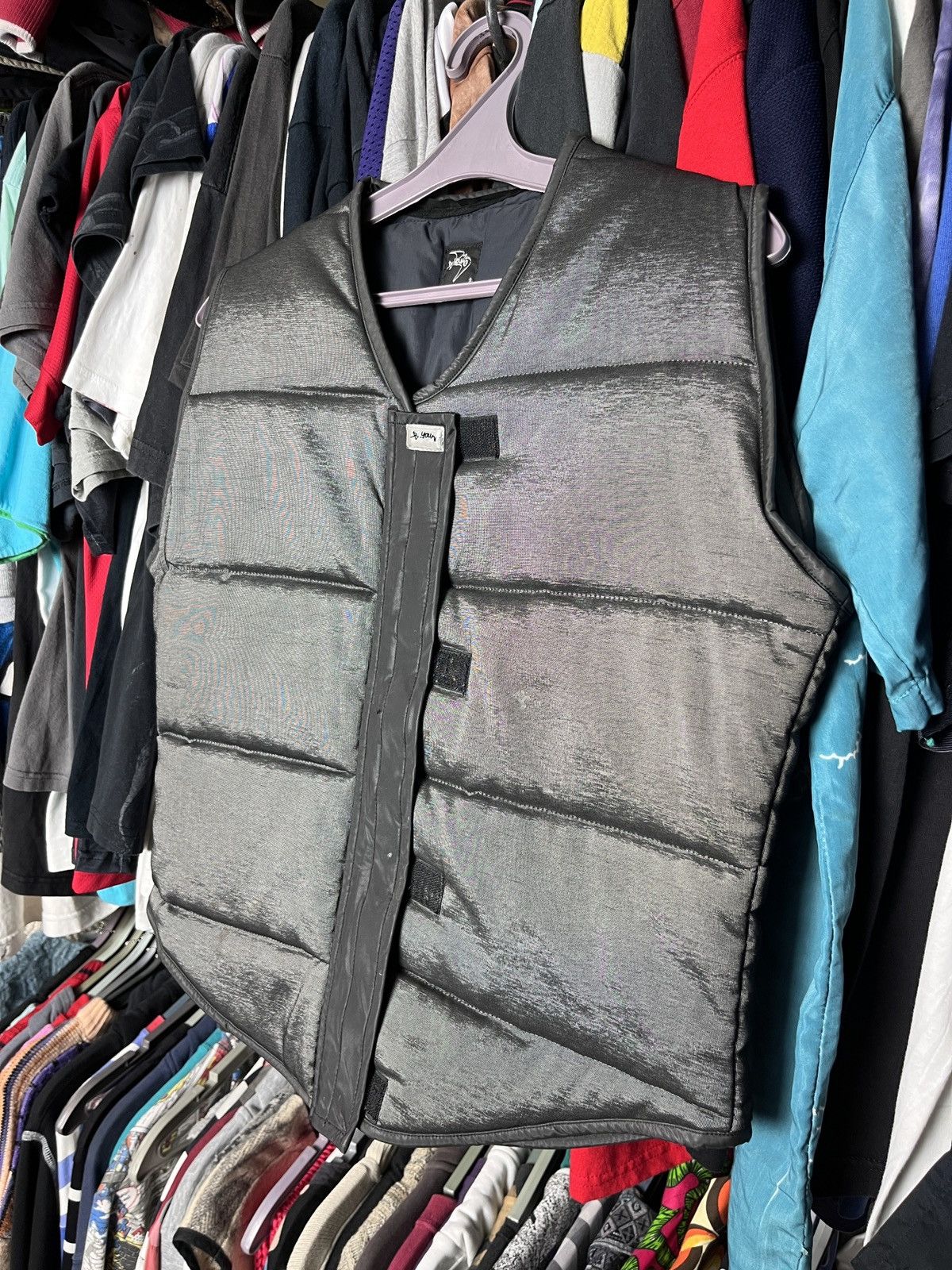 Vintage 1980s B.YOUNG MADE IN FRANCE AMAZING PUFF VEST - 2280 Size US M / EU 48-50 / 2 - 2 Thumbnail