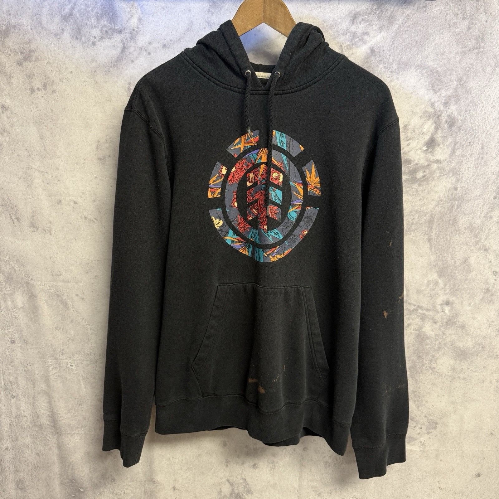 Element Element Skateboards Hoodie Sweatshirt Mens Medium Black Size US M / EU 48-50 / 2 - 2 Thumbnail