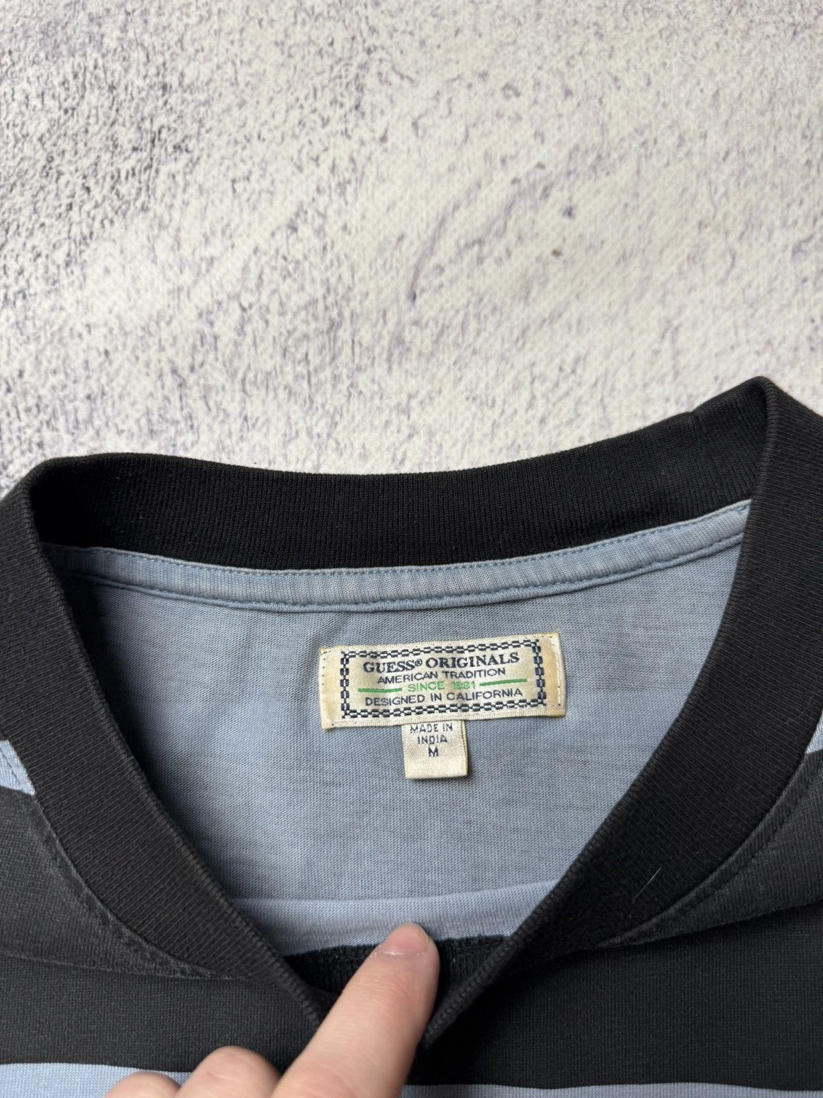 A$AP Rocky × Guess Guess x A$AP Rocky Blue Striped T-Shirt Size US M / EU 48-50 / 2 - 8 Thumbnail