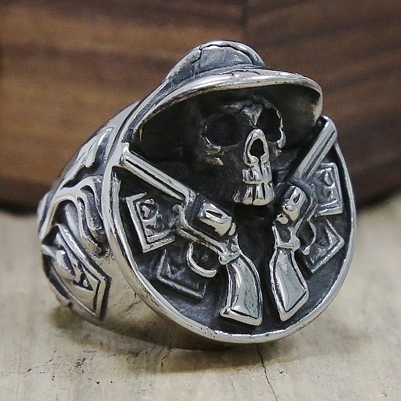 Vintage Vintage Cowboy Skull Ring Size ONE SIZE - 5 Thumbnail