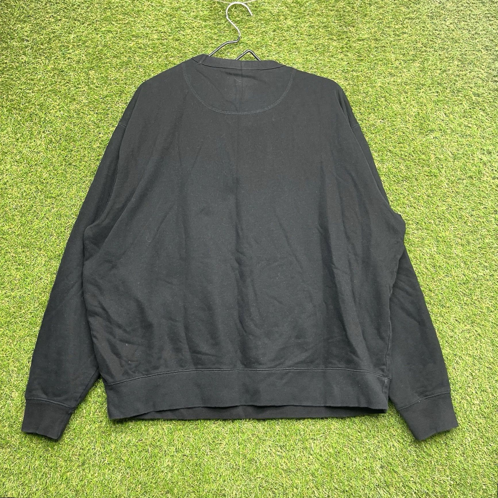 Vintage Zero Foxtrot Sweatshirt Mens XL Black Crewneck Pullover Fleece Sweater Military Size US XL / EU 56 / 4 - 2 Thumbnail