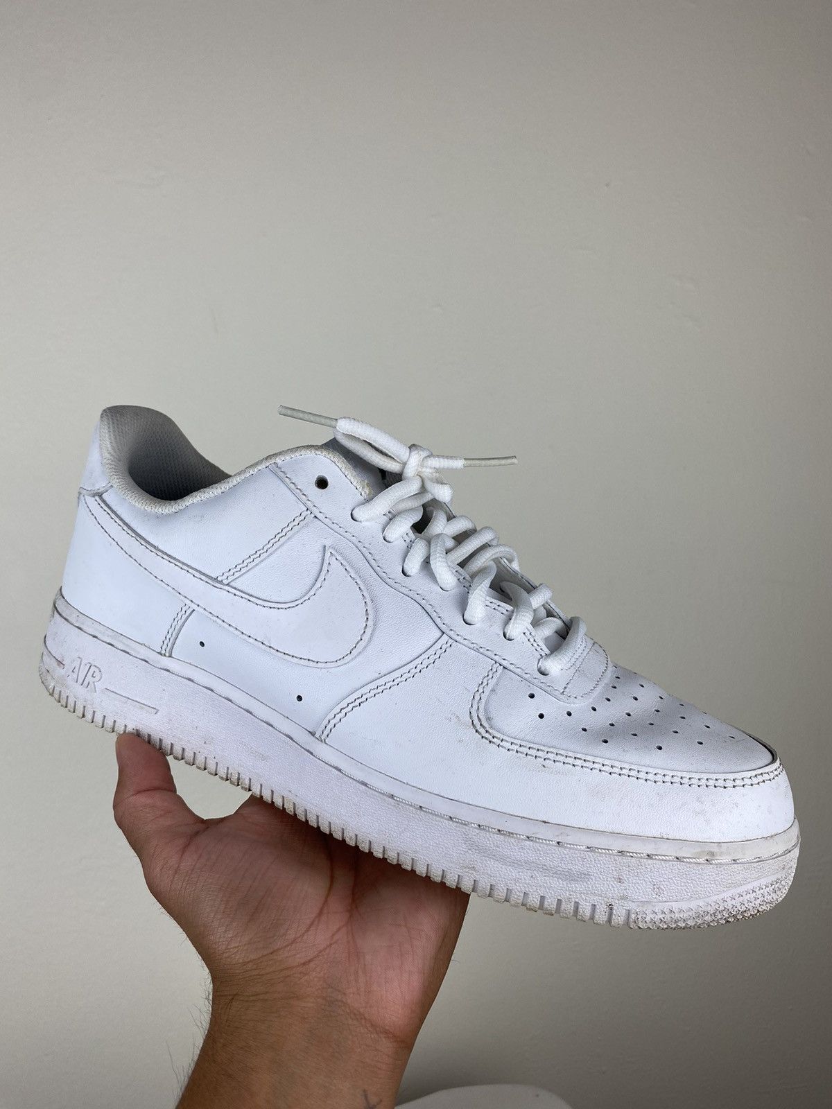 Nike Nike Air Force 1 All White Forces | Grailed