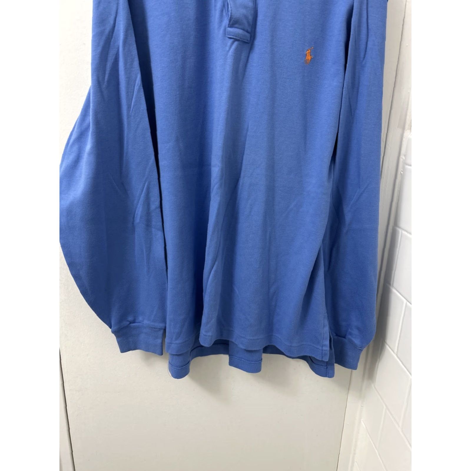Polo Ralph Lauren VINTAGE Polo Ralph Lauren Shirt Mens Large Blue 100% Cotton Orange Pony L/S Polo Ralph Lauren Shirt Mens Large Blue 100% Cotton Orange Pony L/S Size US L / EU 52-54 / 3 - 3 Thumbnail