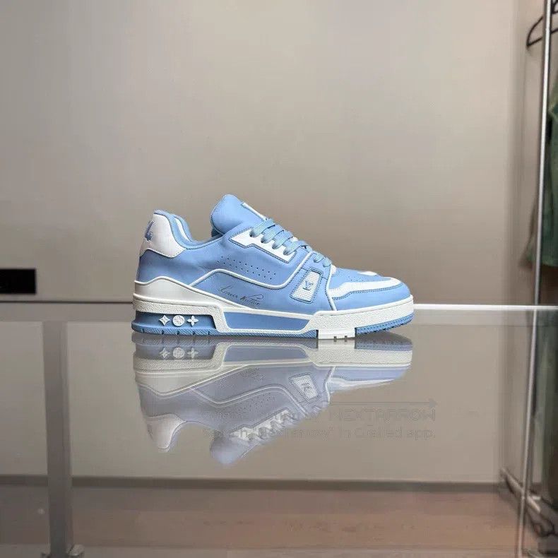 Louis Vuitton Louis Vuitton Trainer Sky Blue shoes Size US 7.5 / EU 40-41 - 3 Thumbnail