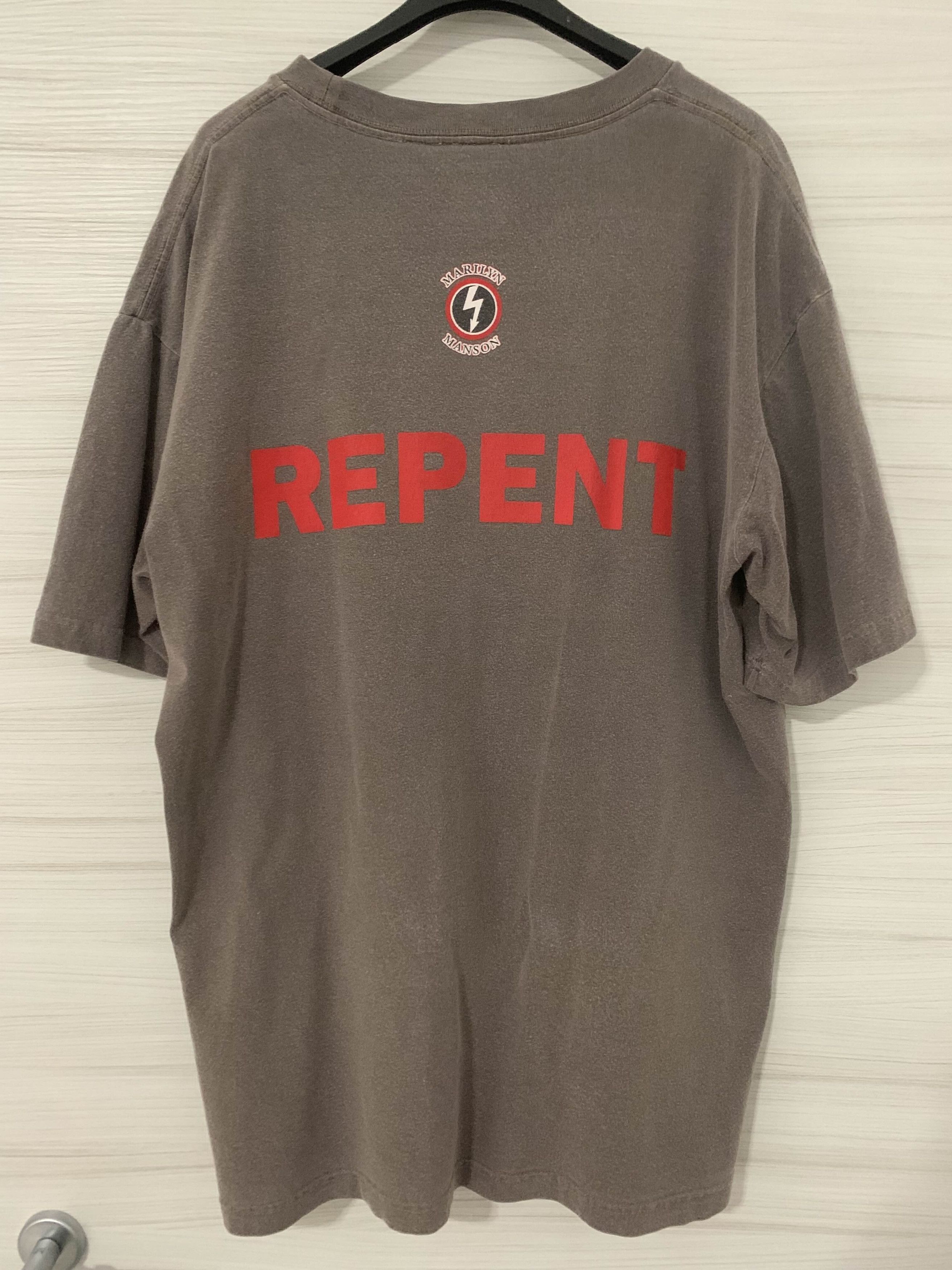Marilyn Manson Vintage Marilyn Manson Repent Repentou t-shirt - size XL Size US XL / EU 56 / 4 - 2 Thumbnail