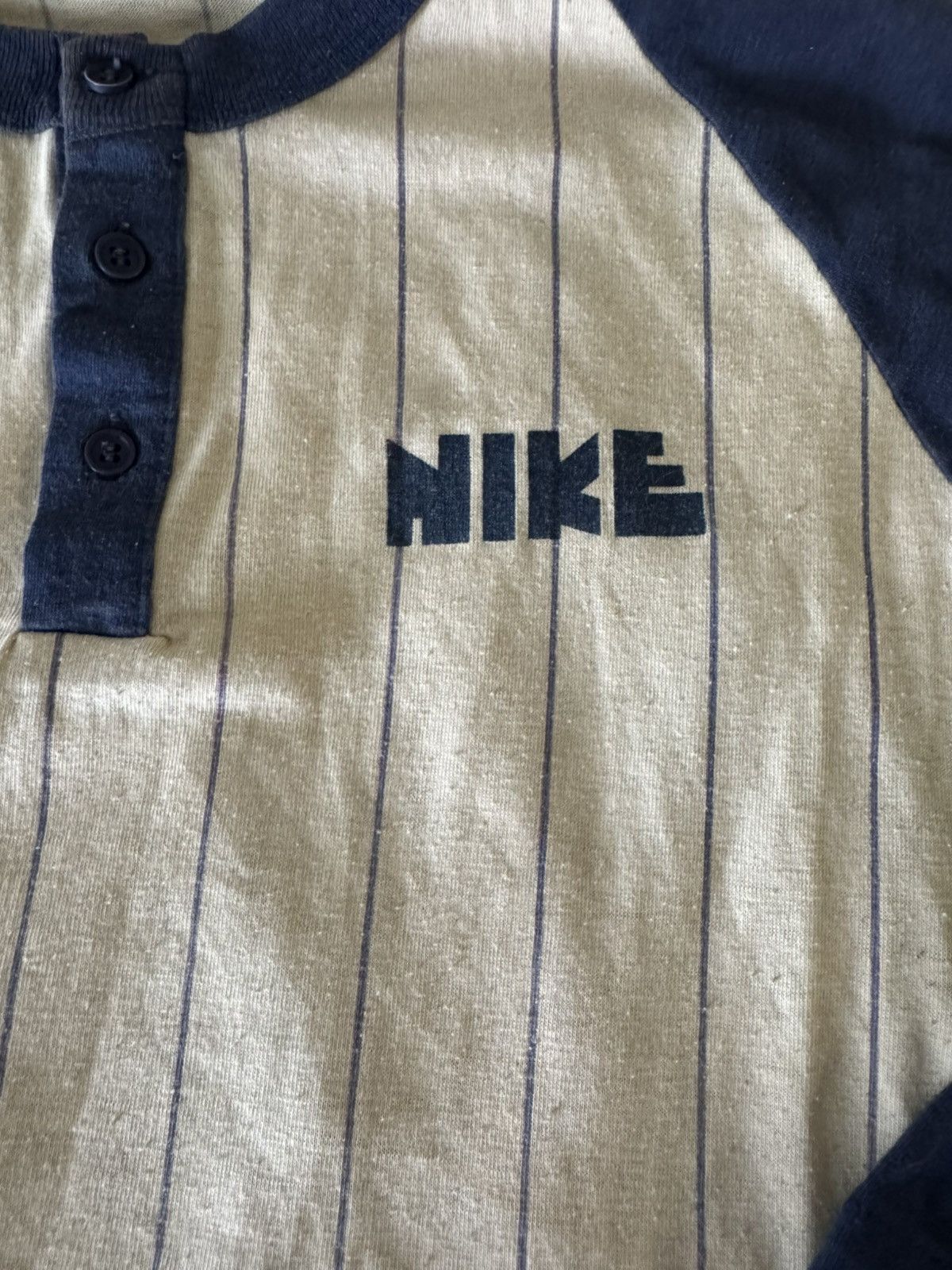 Nike × Vintage True Vintage 70s Nike Baseball Jersey Raglan Shirt Size US M / EU 48-50 / 2 - 2 Thumbnail