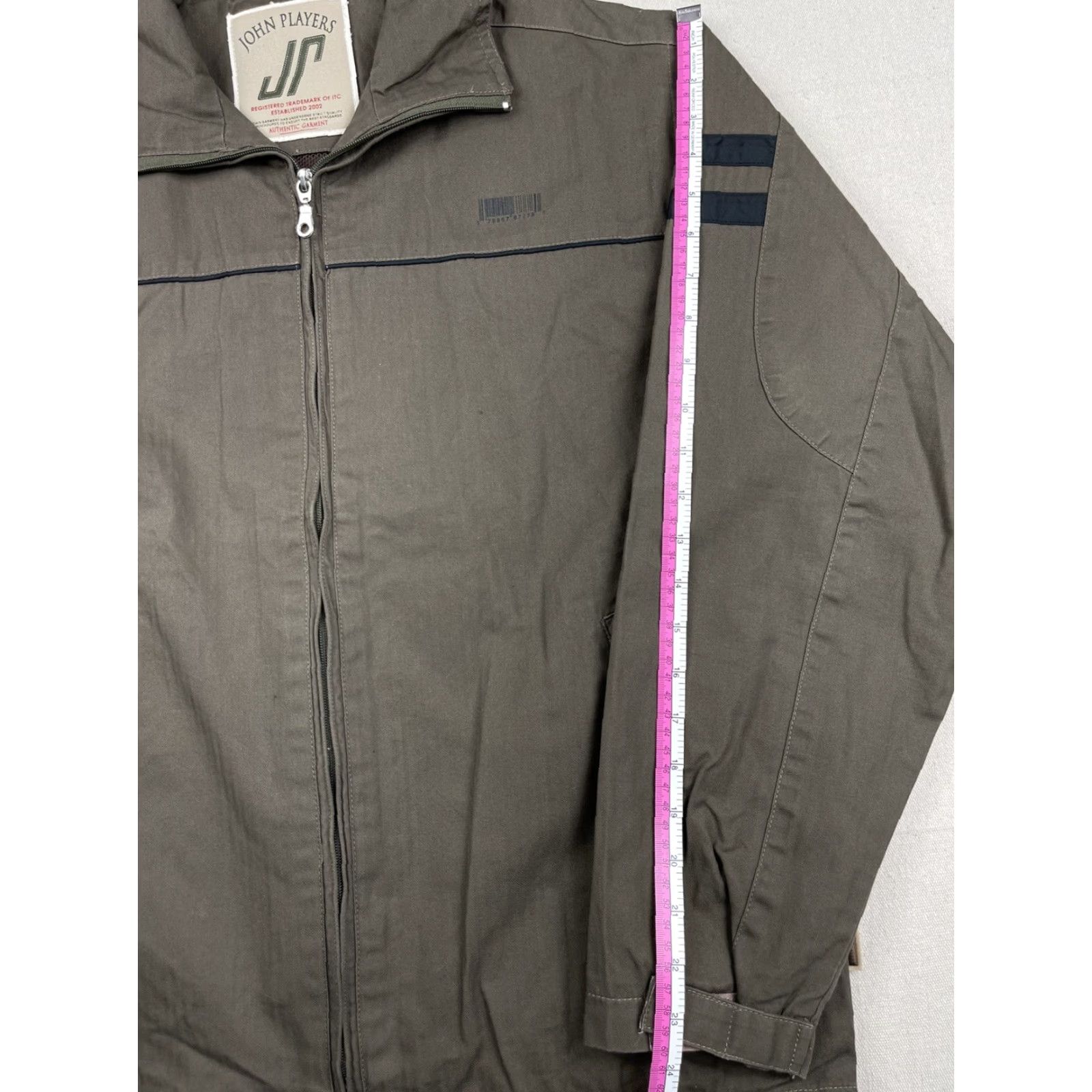 Vintage VINTAGE John Players Bomber Jacket Gray Size L Cotton Blend Zippered Pockets Mens Size US L / EU 52-54 / 3 - 7 Thumbnail