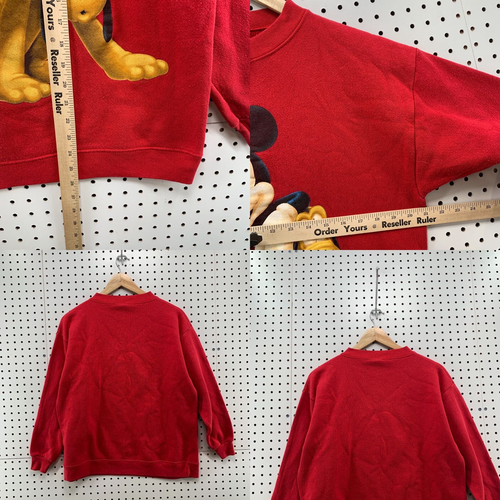 Disney VINTAGE Disney Mickey Sweatshirt Unisex Adults S Red Crewneck 90s Mickey Mouse Palooza? Size US S / EU 44-46 / 1 - 10 Thumbnail