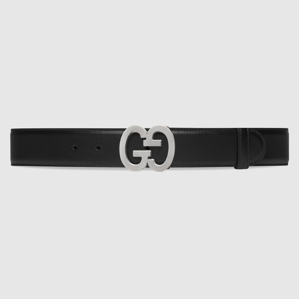 Gucci o1mt1gz0325 Size: 115 / GG Buckle Wide Belt in Black Size 42 - 1 Thumbnail