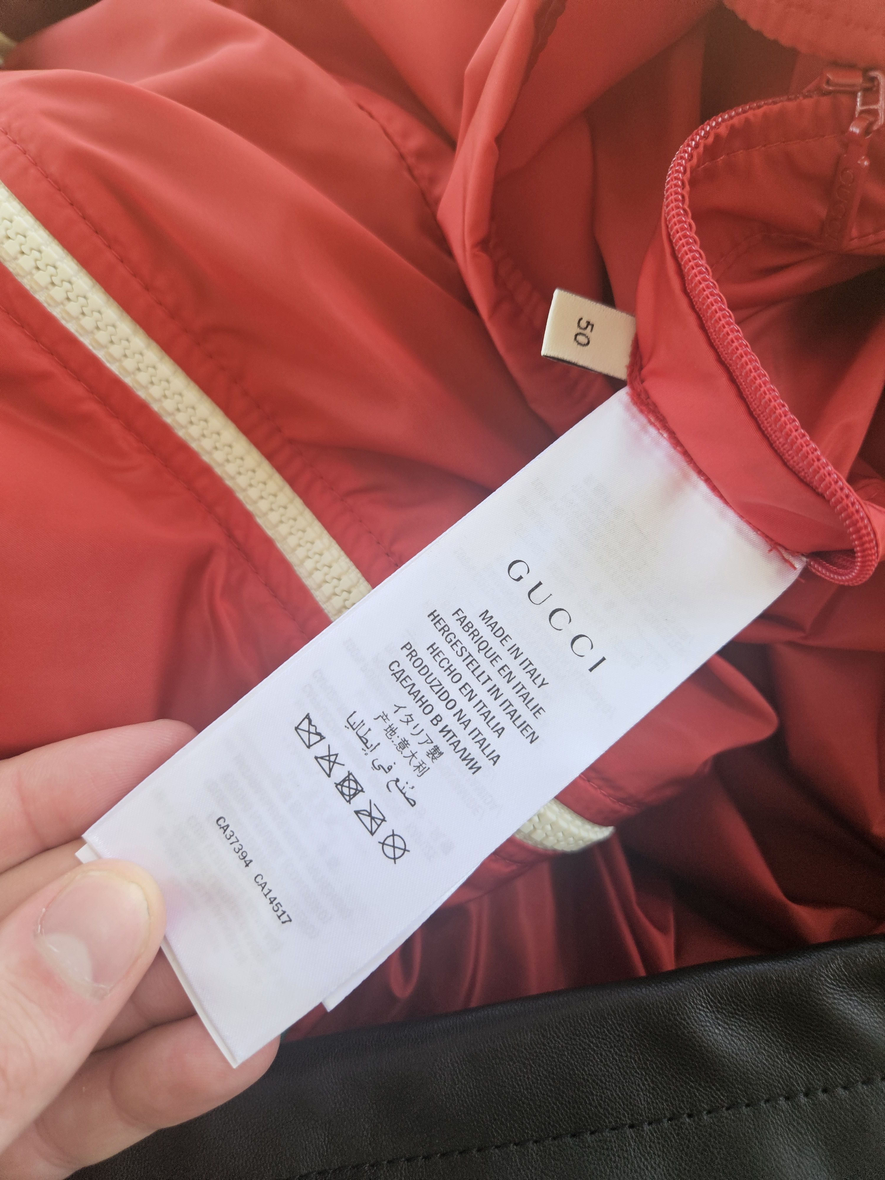 Gucci Gucci Lamb Leather GG Blade Windbreaker Jacket Size US L / EU 52-54 / 3 - 12 Thumbnail