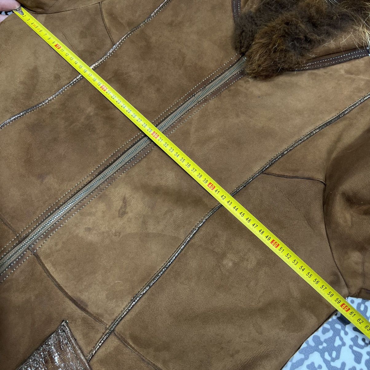 Vintage Vintage 00s Stella Rossa Leather Fur Sheepskin Coat Jacket Size M / US 6-8 / IT 42-44 - 25 Thumbnail