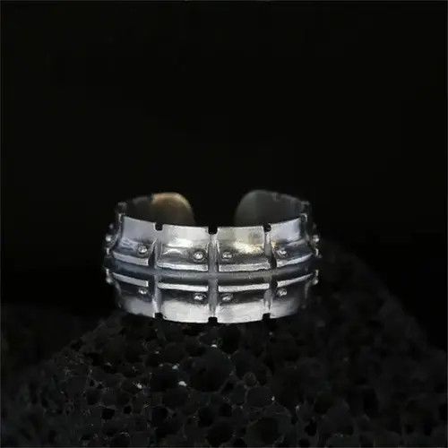 Vintage Vintage S925 Mechanical Pattern Ring Size ONE SIZE - 2 Thumbnail