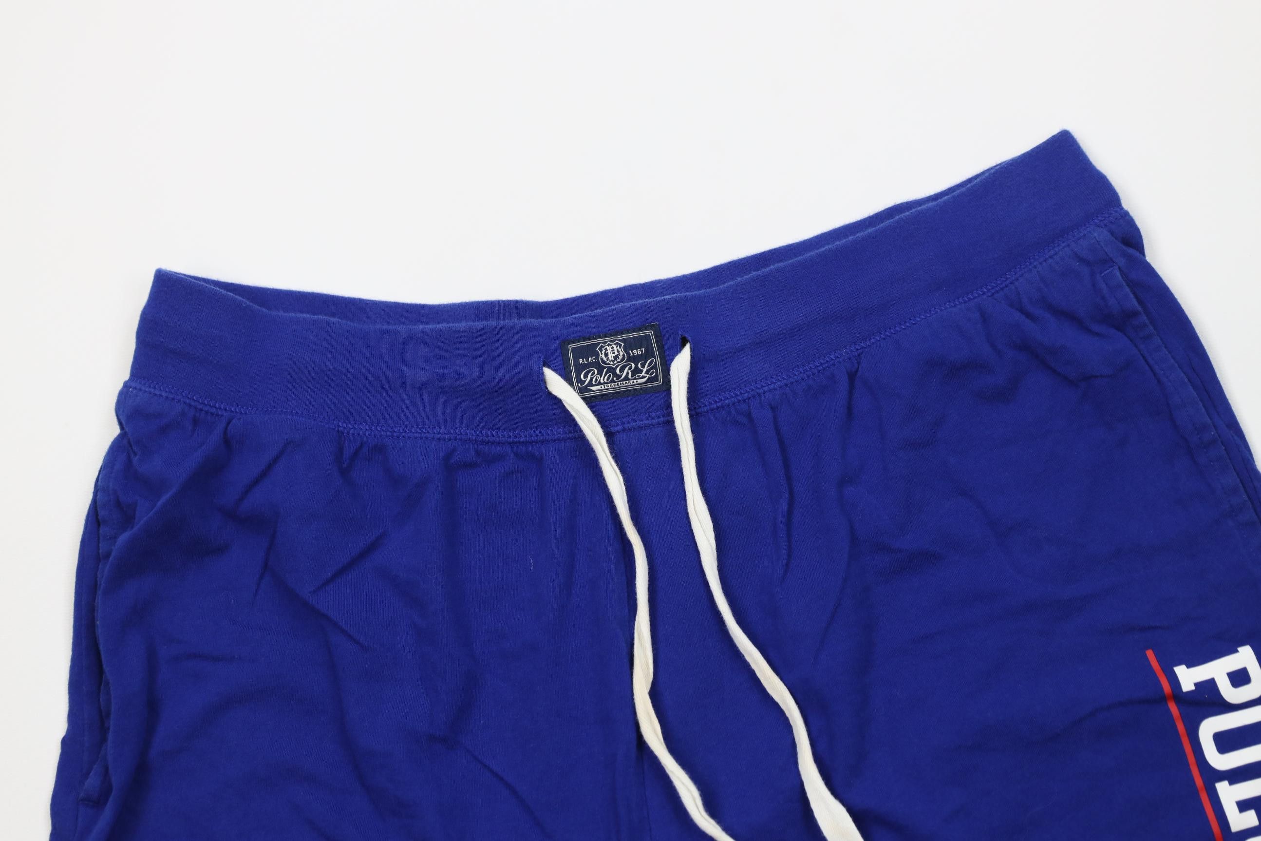 Polo Ralph Lauren Vintage Y2K Ralph Lauren Spell Above Knee Sleep Shorts Blue Size US 34 / EU 50 - 2 Thumbnail
