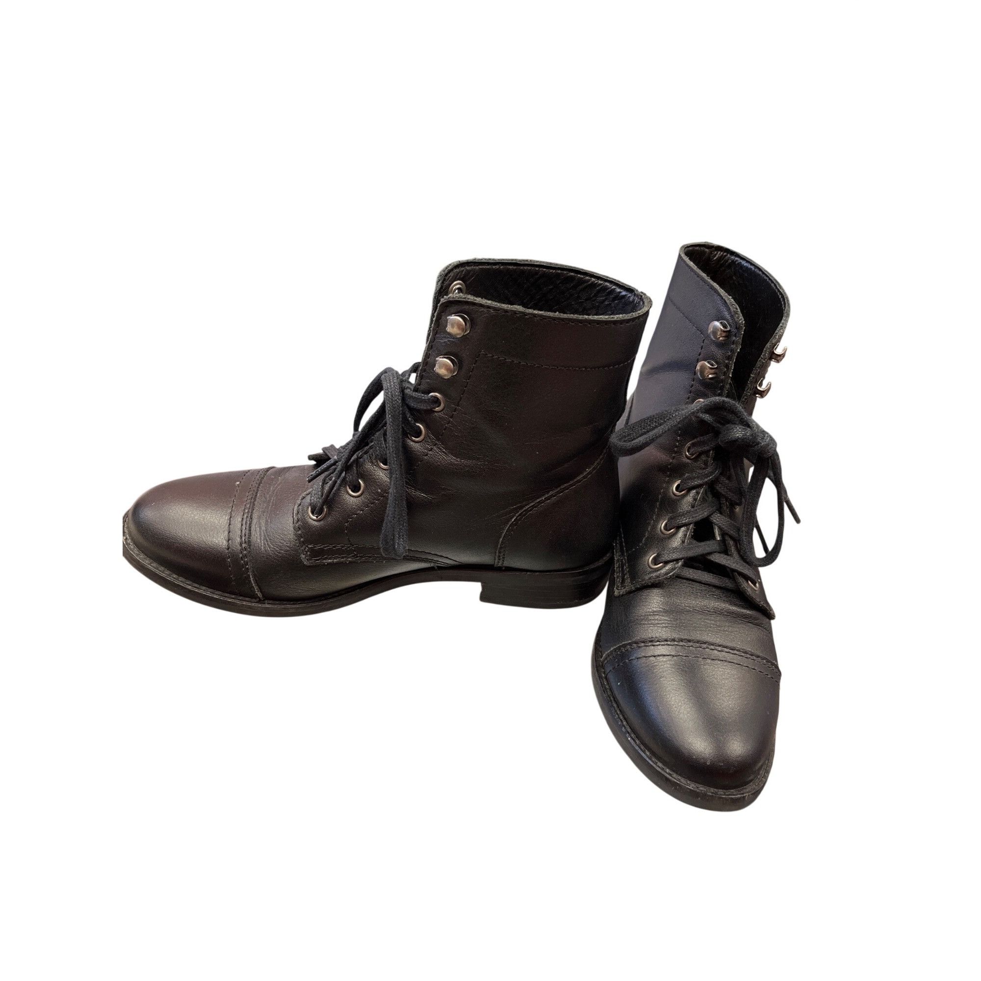 Other Thurday Boot Co. Wms black leather hand crafted ankle boots Size US 6.5 / IT 36.5 - 2 Thumbnail