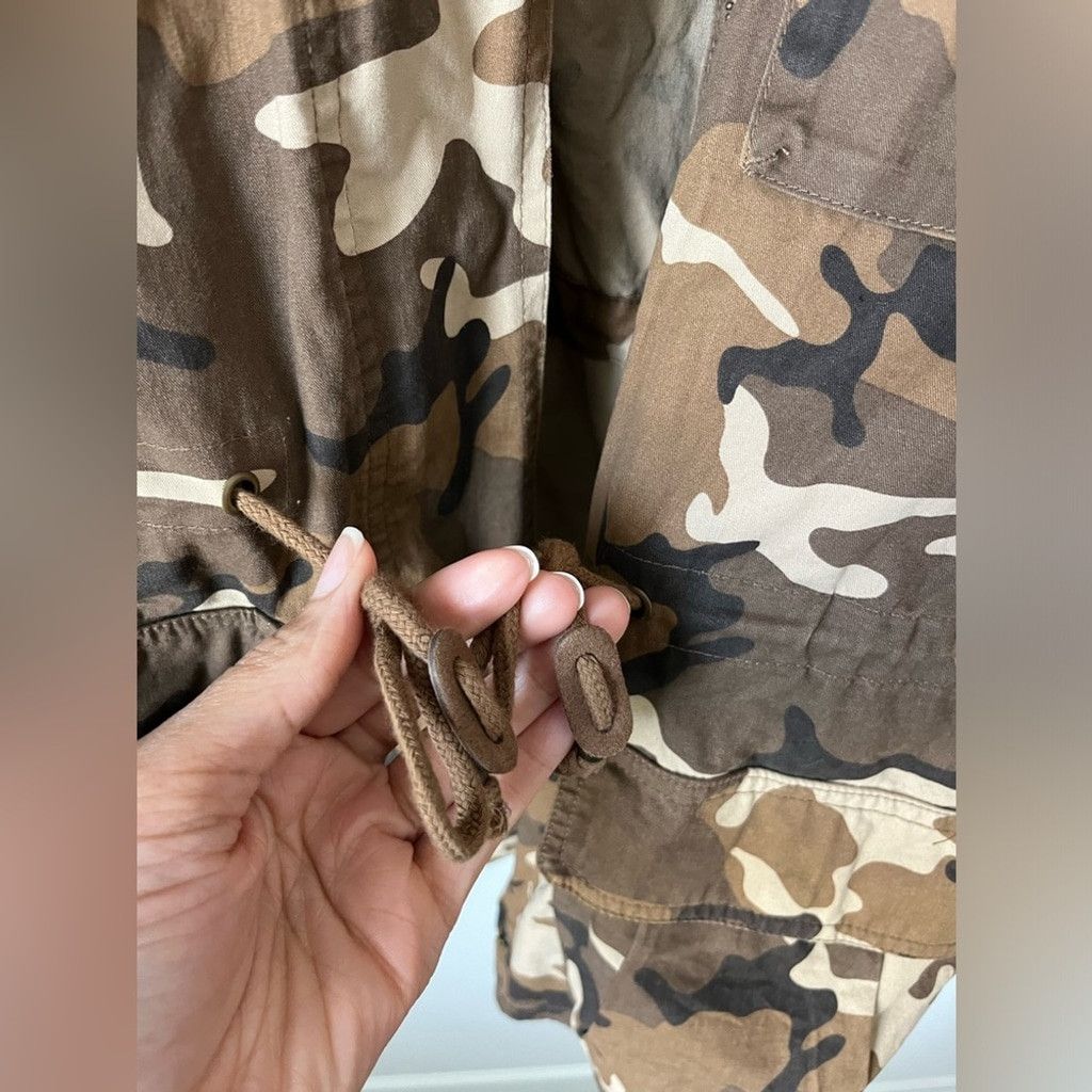 Forever 21 Brown Women’s Camouflage Camo Utility Jacket - M Size M / US 6-8 / IT 42-44 - 6 Thumbnail
