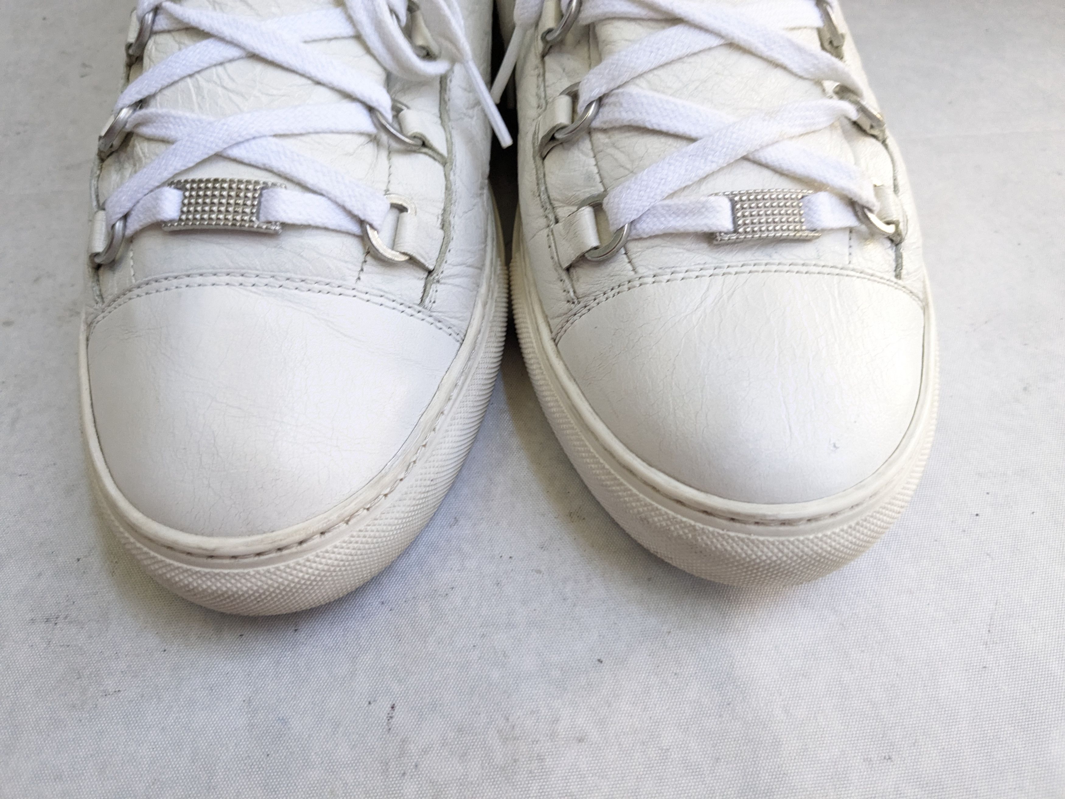 Balenciaga Balenciaga Arena Sneakers White 12 High Tops Leather Size US 12 / EU 45 - 3 Thumbnail